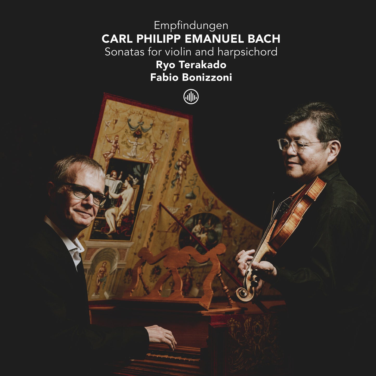 CD cover featuring musicians Ryo Terakado and Fabio Bonizzoni with artwork.