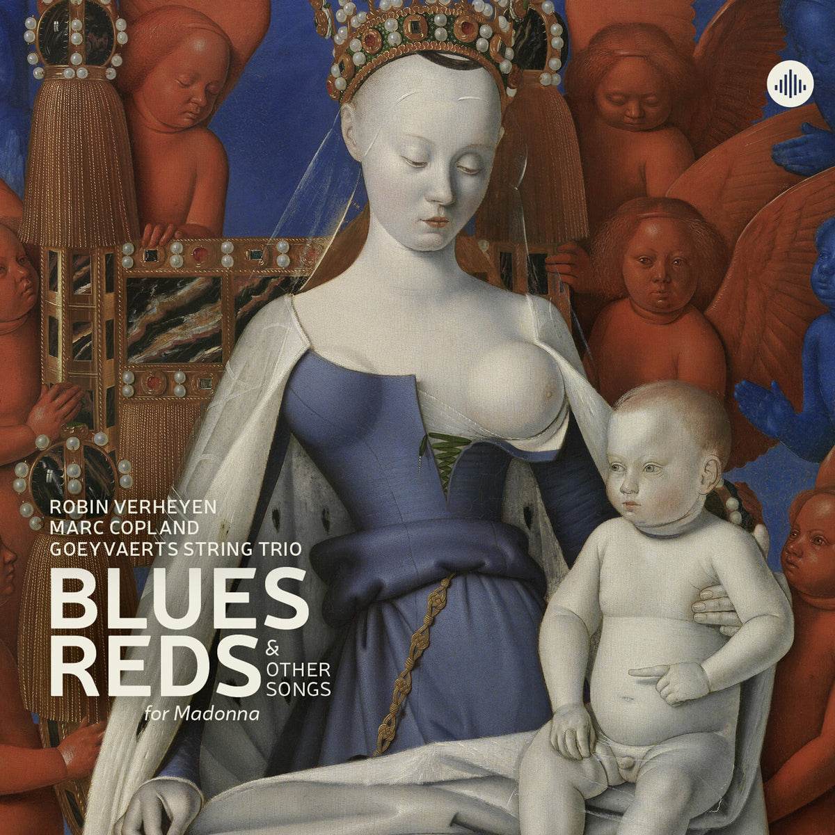 CD cover featuring a Renaissance-style painting of Madonna and child.