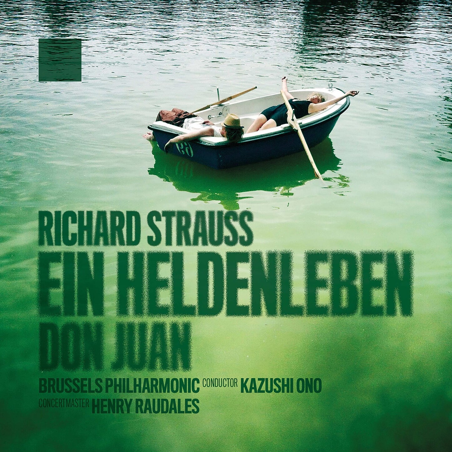 CD cover: a small boat on green water, text reading “Richard Strauss.”