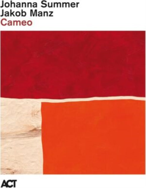 Red and orange abstract album cover for Johanna Summer & Jakob Manz.