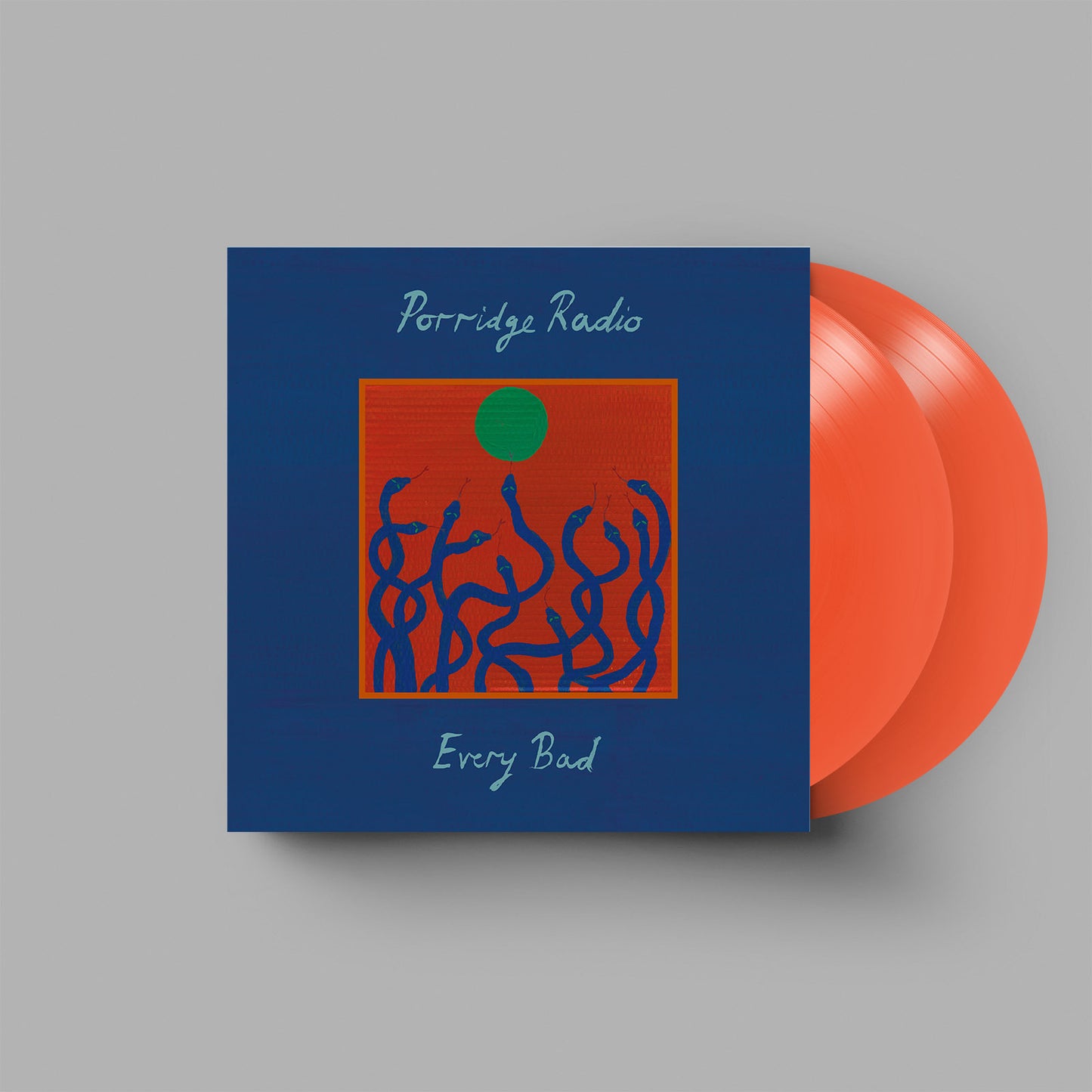 Porridge Radio “Every Bad” deluxe orange vinyl record with abstract cover art.