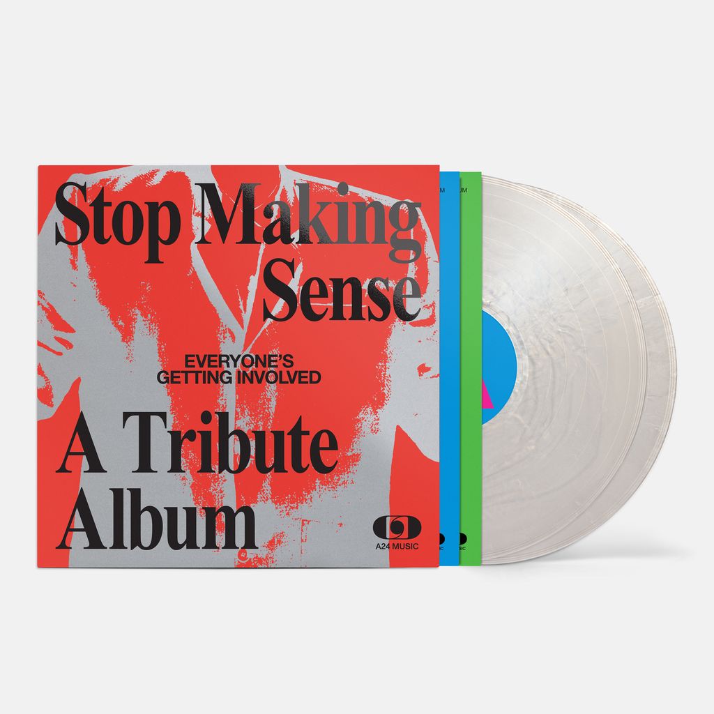 Vinyl record with red and white album cover reading "Everyone's Getting Involved.