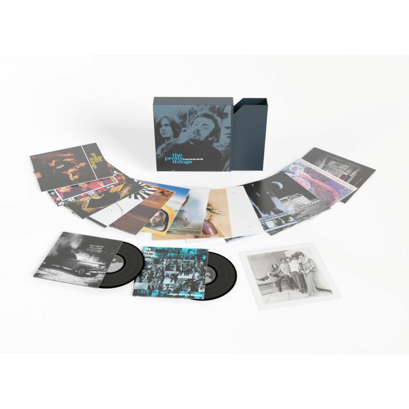 The Pretty Things vinyl album box set with records and covers.