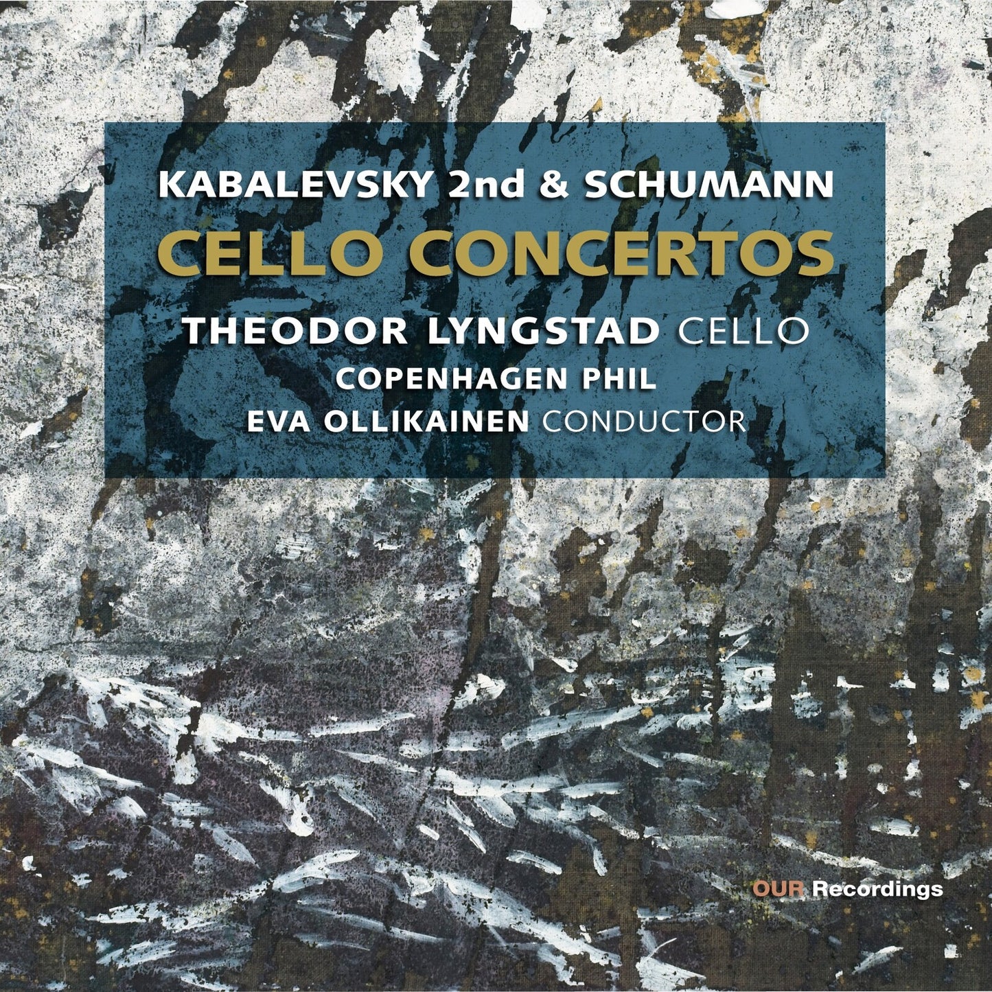 CD cover for Kabalevsky & Schumann cello concertos by Lyngstad & Copenhagen Phil.