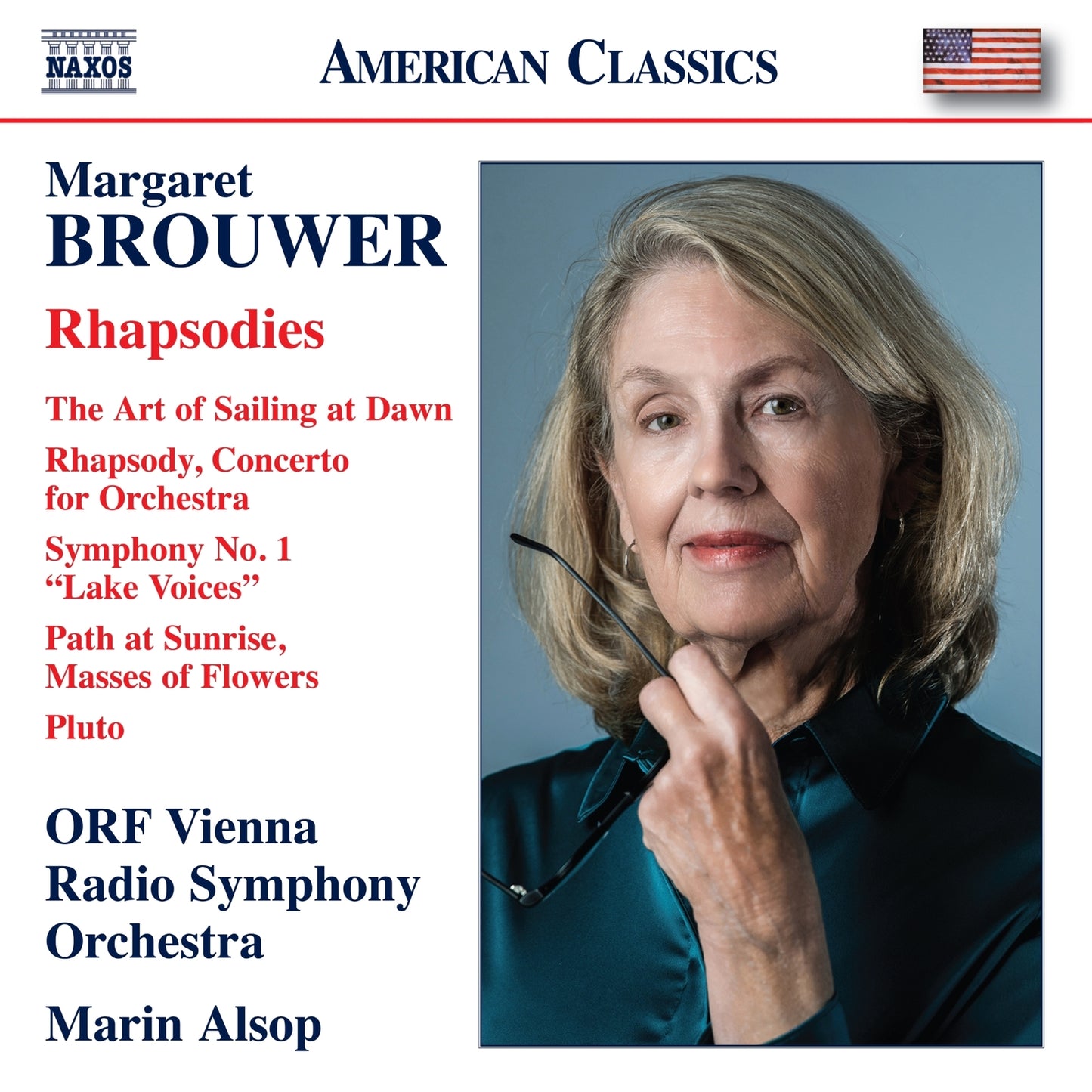 CD cover featuring portrait of Margaret Brouwer and text details.