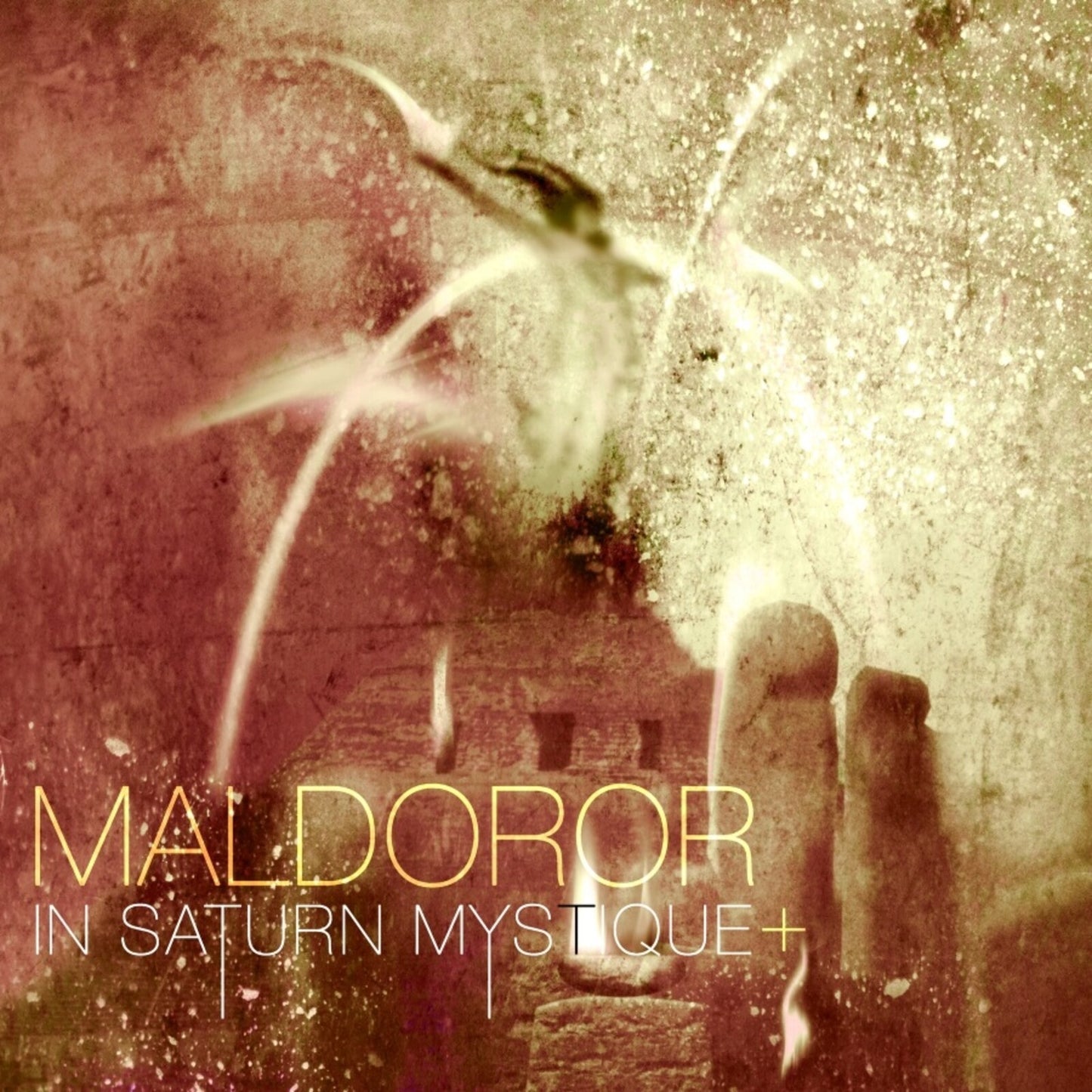 CD cover for "Maldoror - In Saturn Mystique" with abstract, textured imagery.