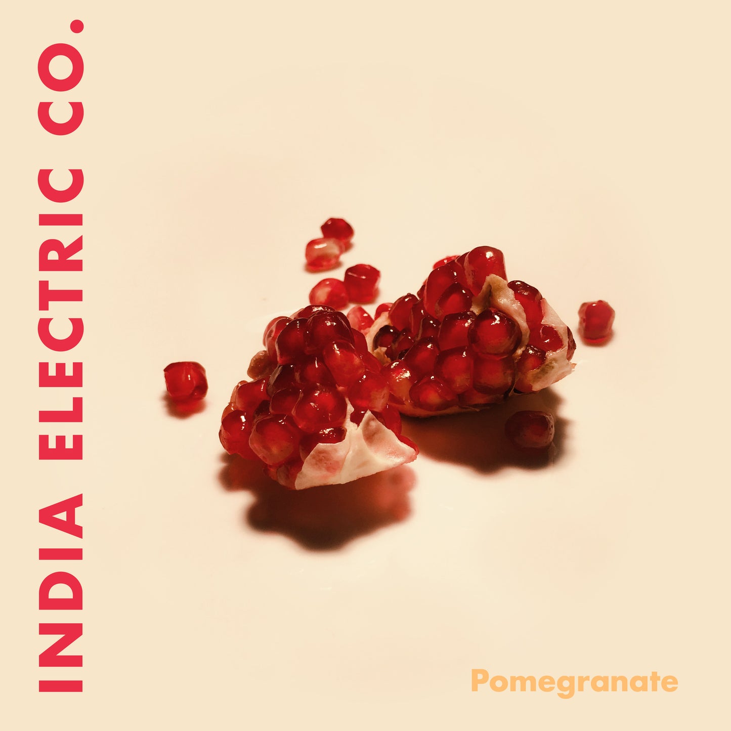 CD cover for India Electric Co.'s "Pomegranate" with fruit imagery.