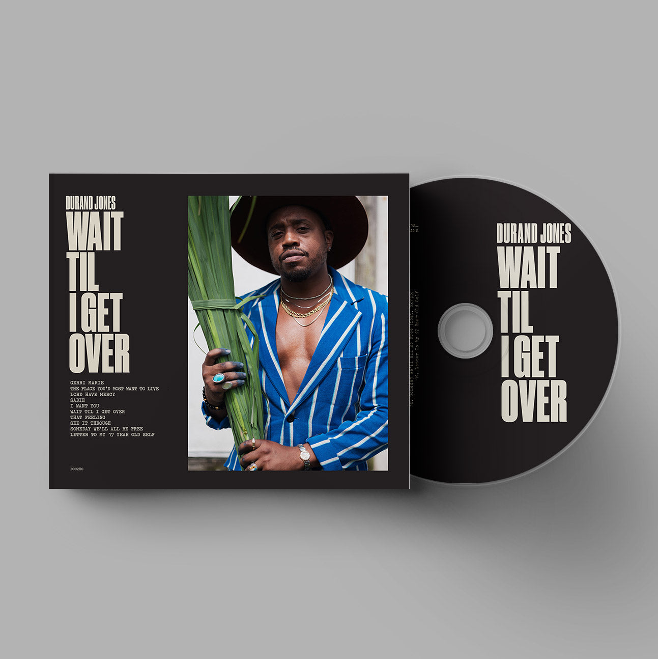 CD cover for Durand Jones' "Wait Til I Get Over" featuring a portrait.