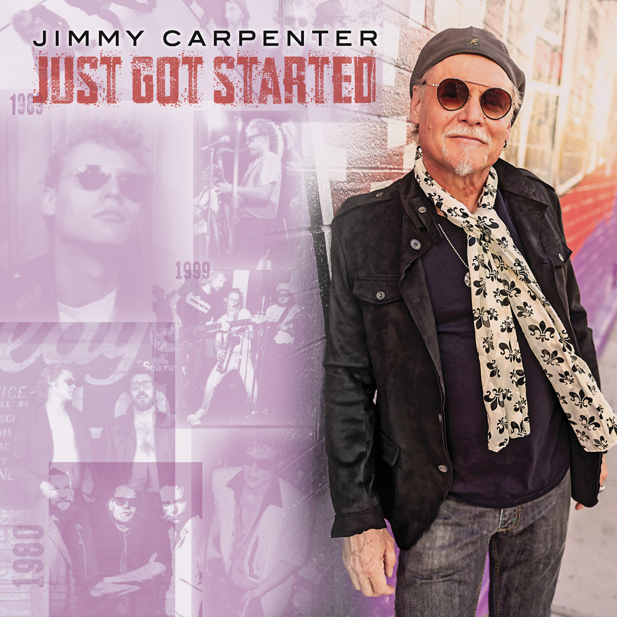 Jimmy Carpenter album cover featuring the artist in sunglasses and a jacket.