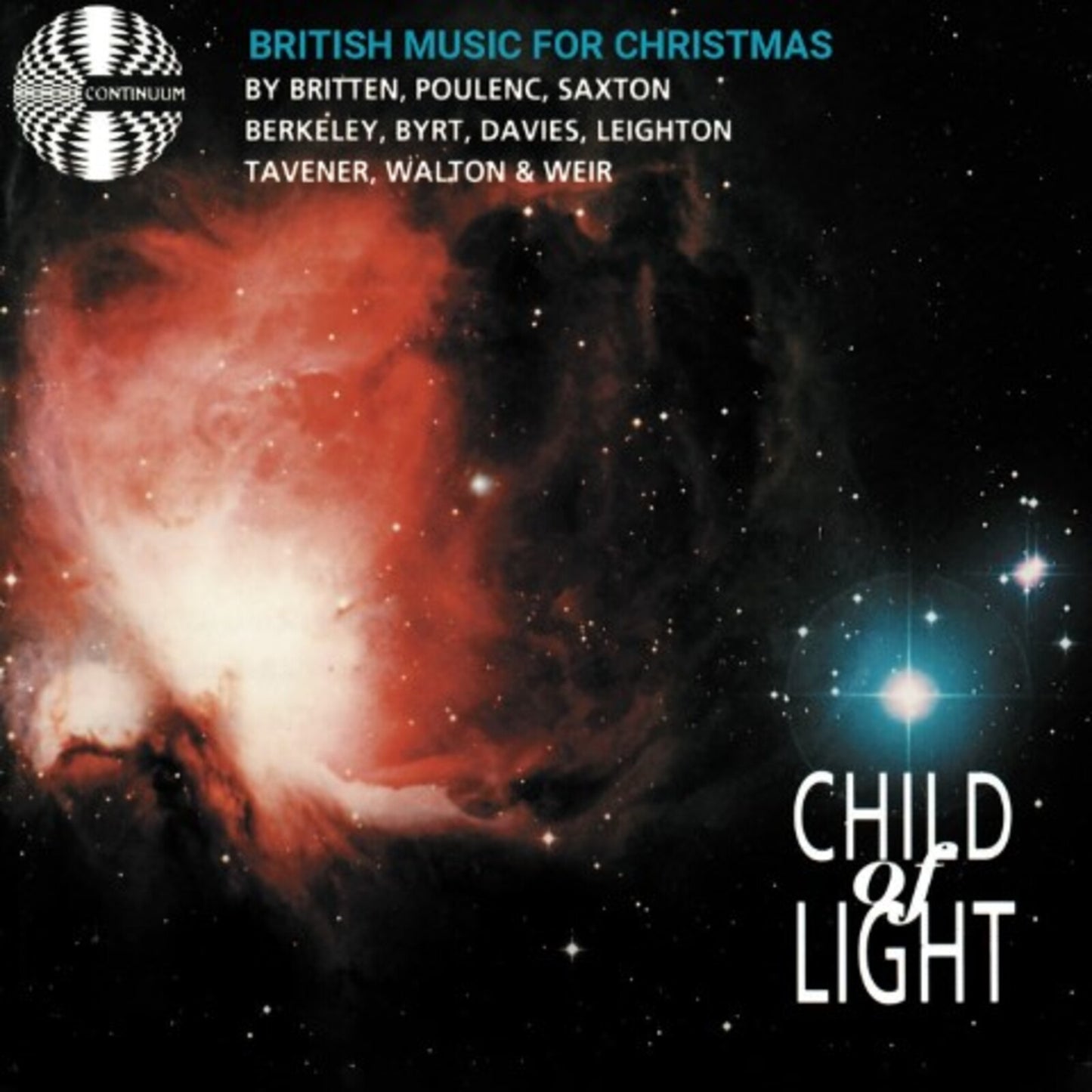 CD cover: nebula image with text "Child of Light" and composer names.