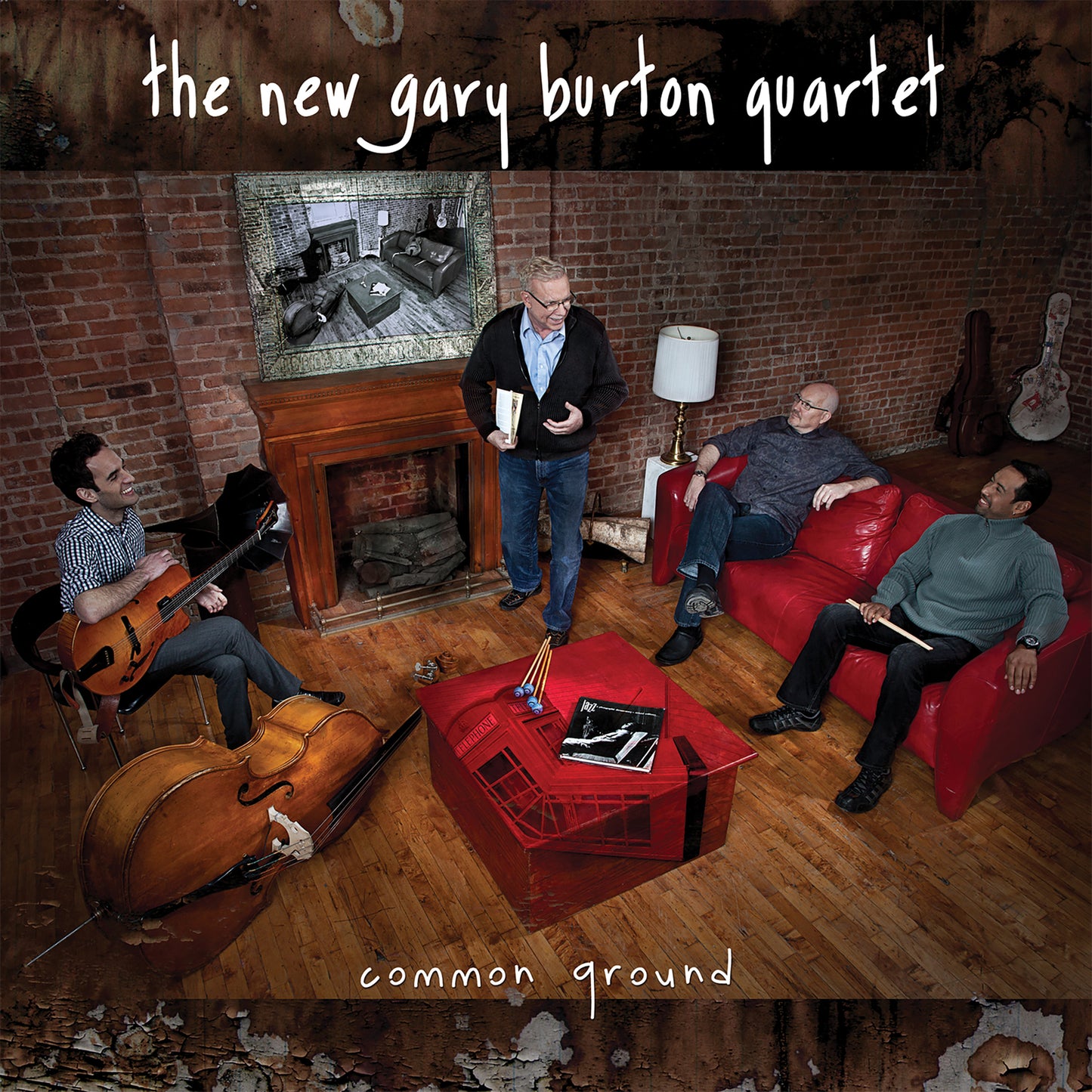 Four musicians in a living room setting, album cover for Gary Burton Quartet.