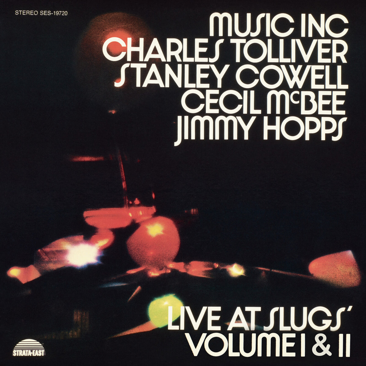 Vinyl record cover for Charles Tolliver’s “Live At Slugs”, Volumes I & II.