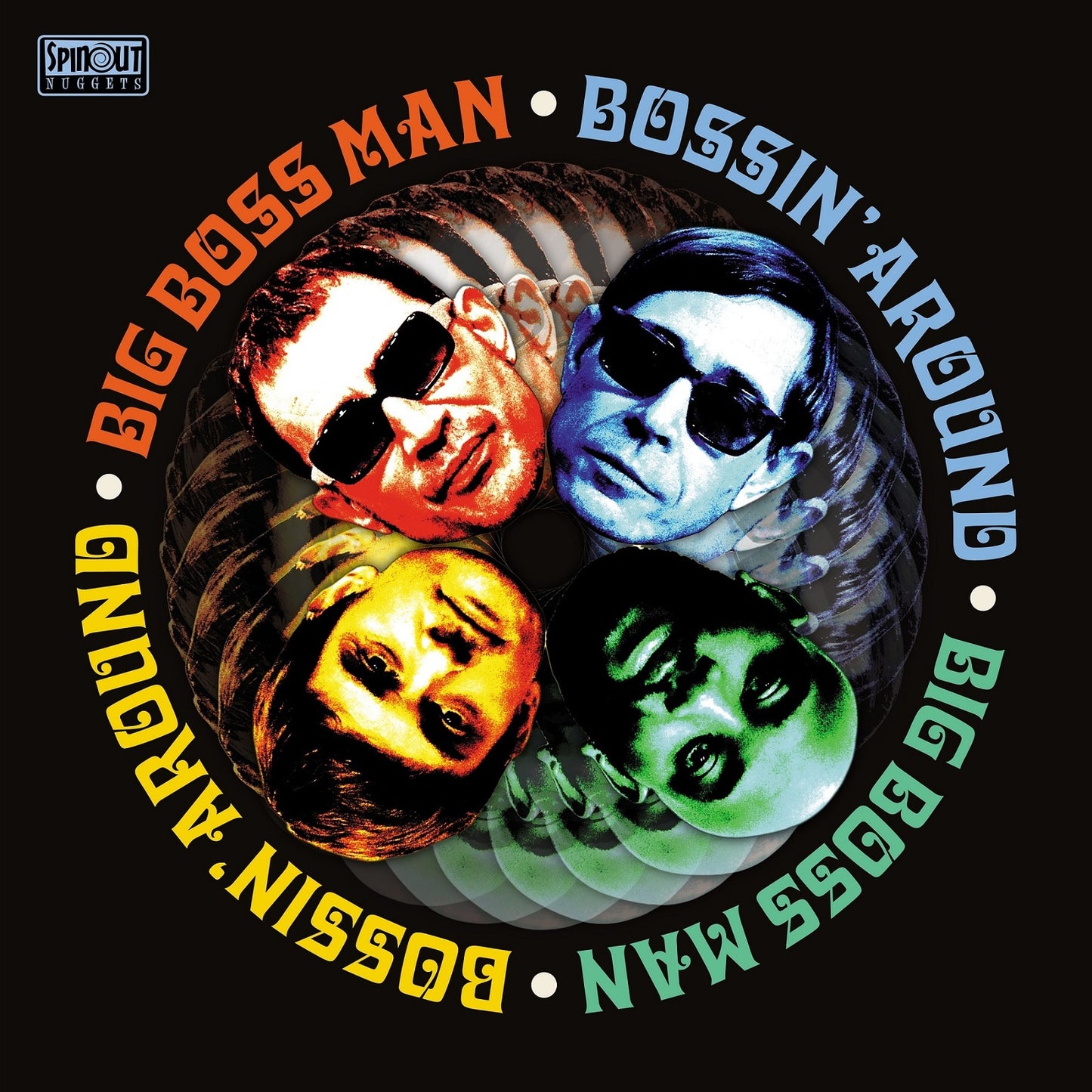 Record cover featuring a portrait of Big Boss Man in sunglasses.
