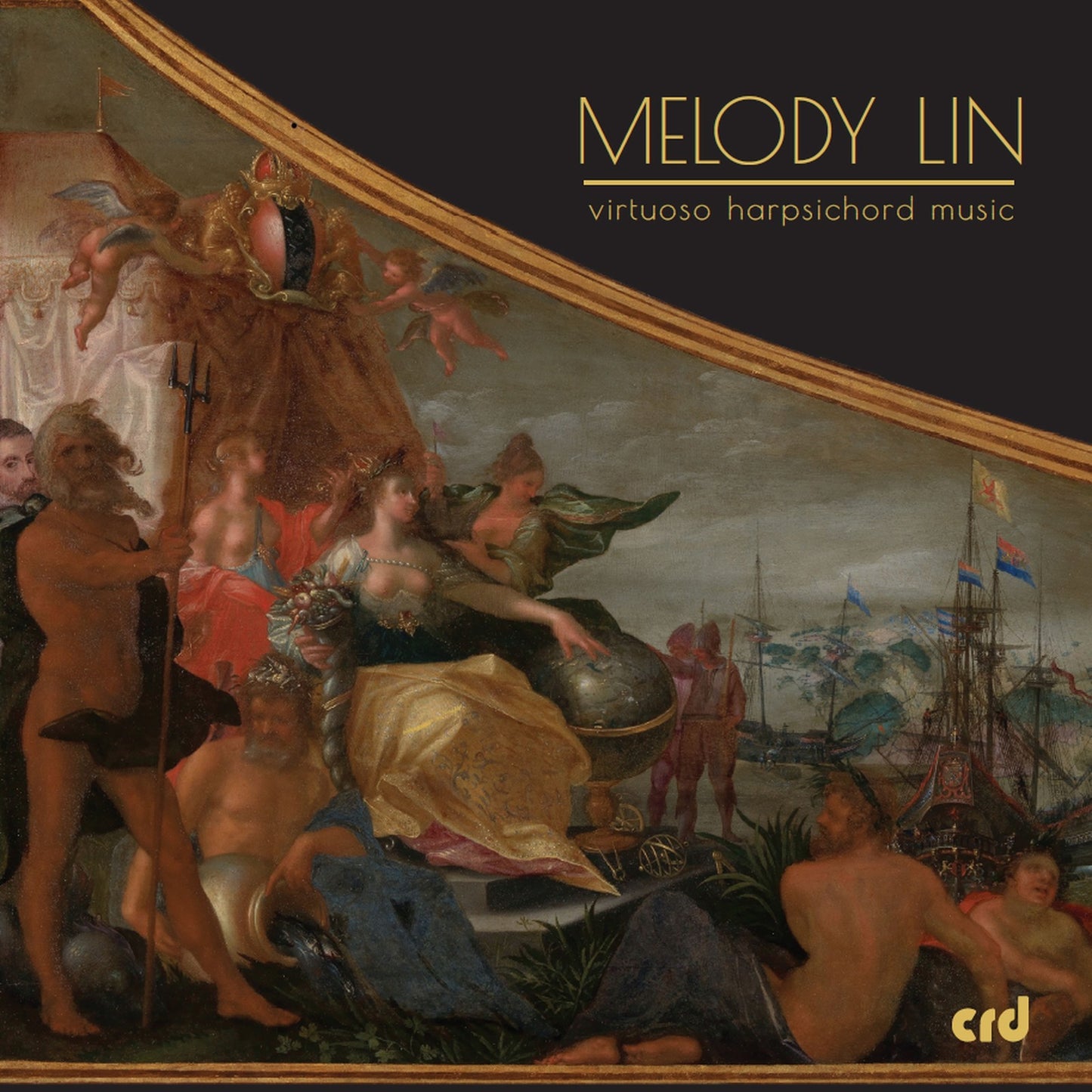 CD cover featuring a classical painting with text “Melody Lin.”