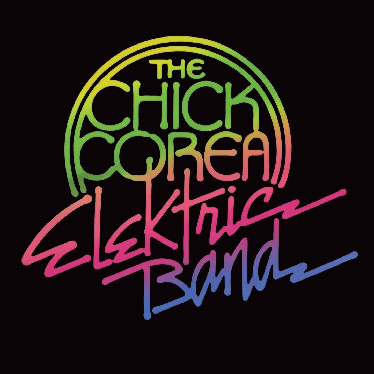 Colorful circular logo for The Chick Corea Elektric Band.