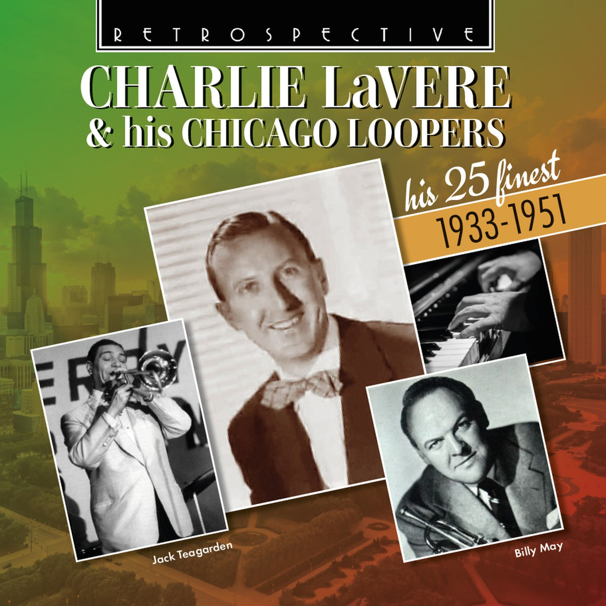 CD cover featuring black and white photos of jazz musician Charlie Lavere.