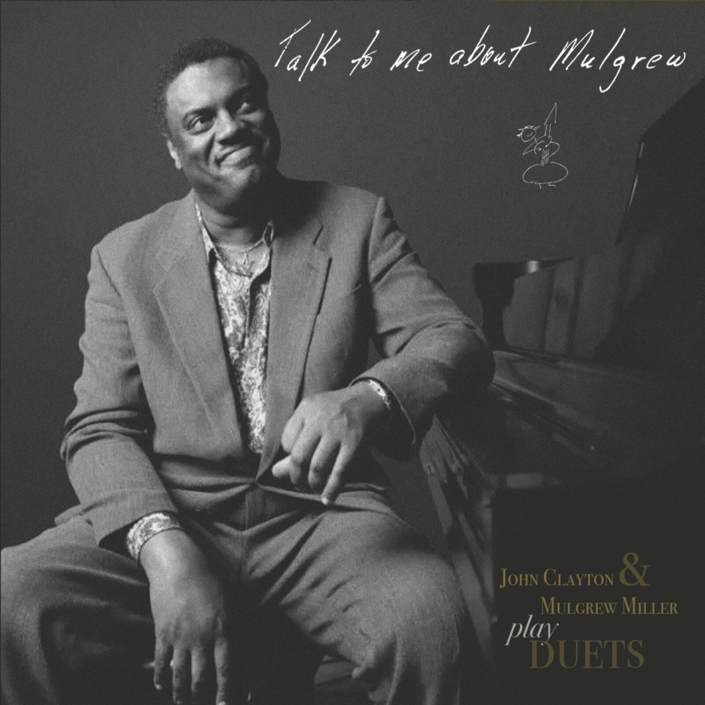 Black and white CD cover featuring portrait of Mulgrew Miller.