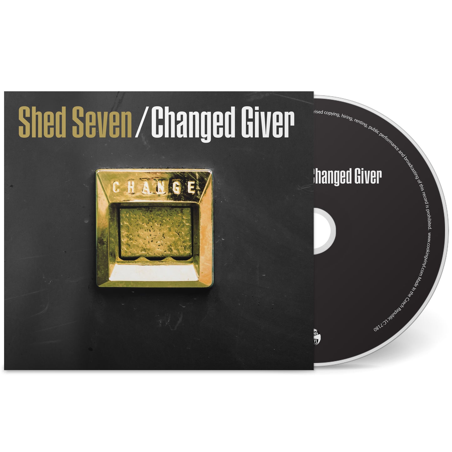 CD with a rusted padlock image and "Shed Seven/Changed Giver" text.