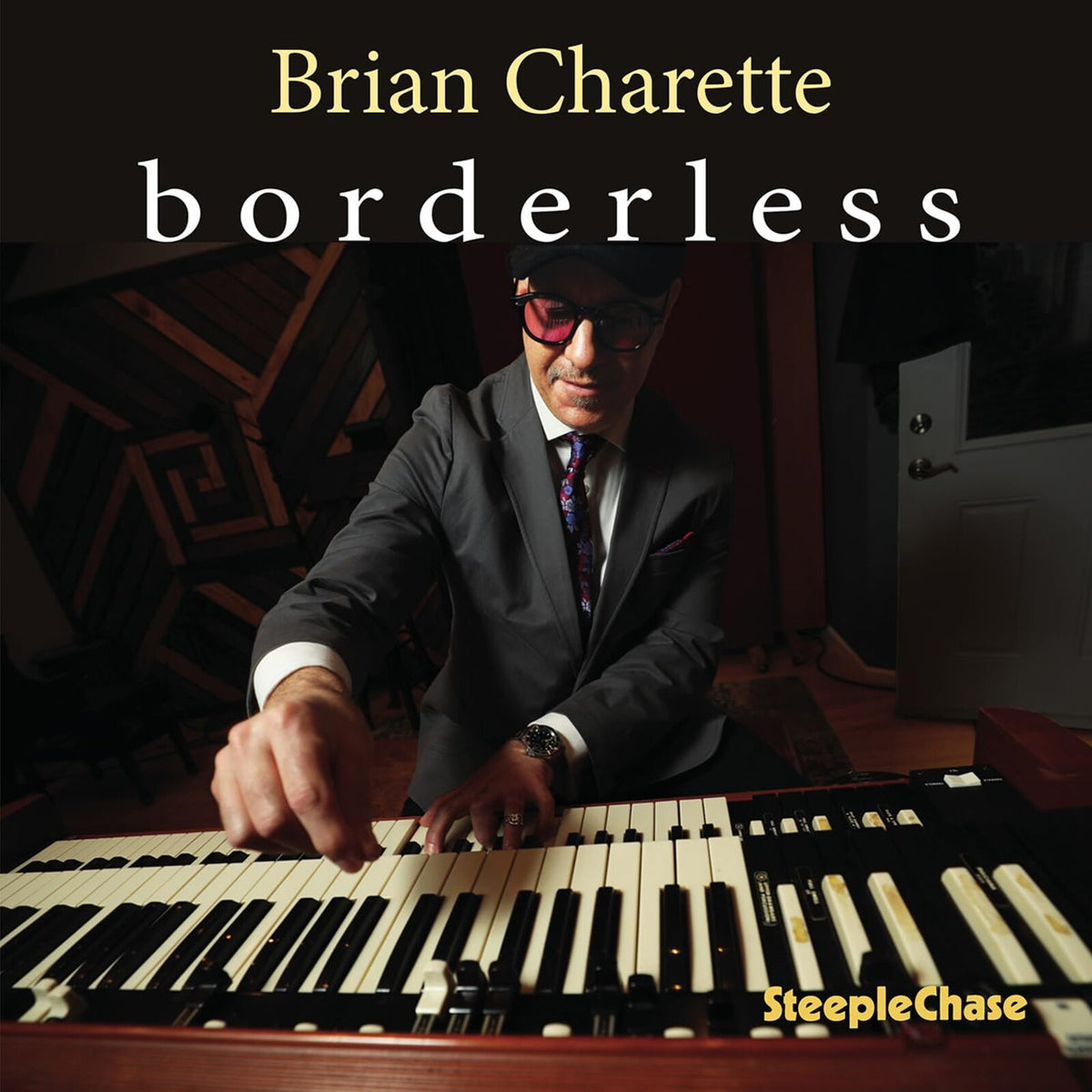 Brian Charette album cover featuring a man playing a Hammond organ.