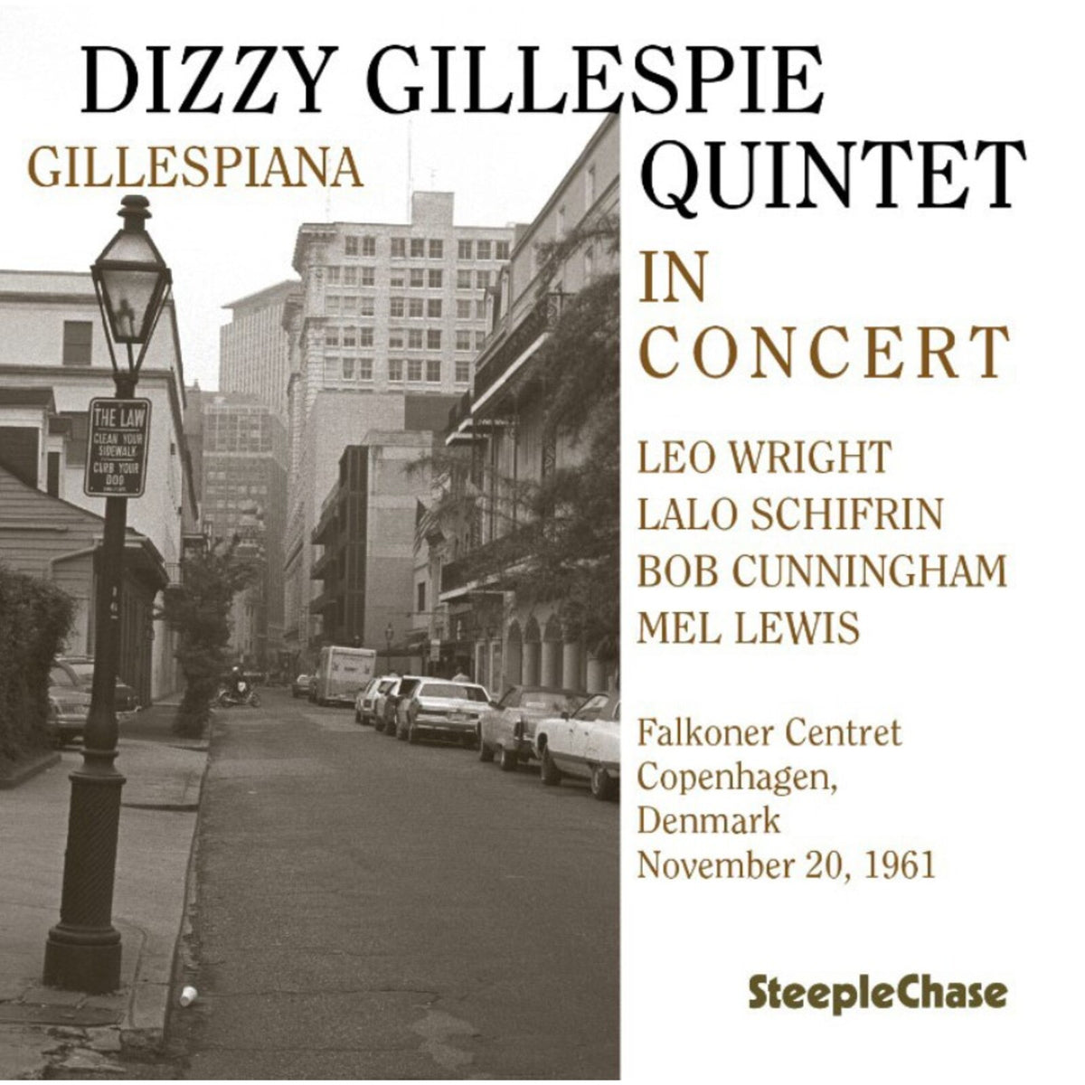 CD cover for Dizzy Gillespie Quintet’s “In Concert” live album, 1961.