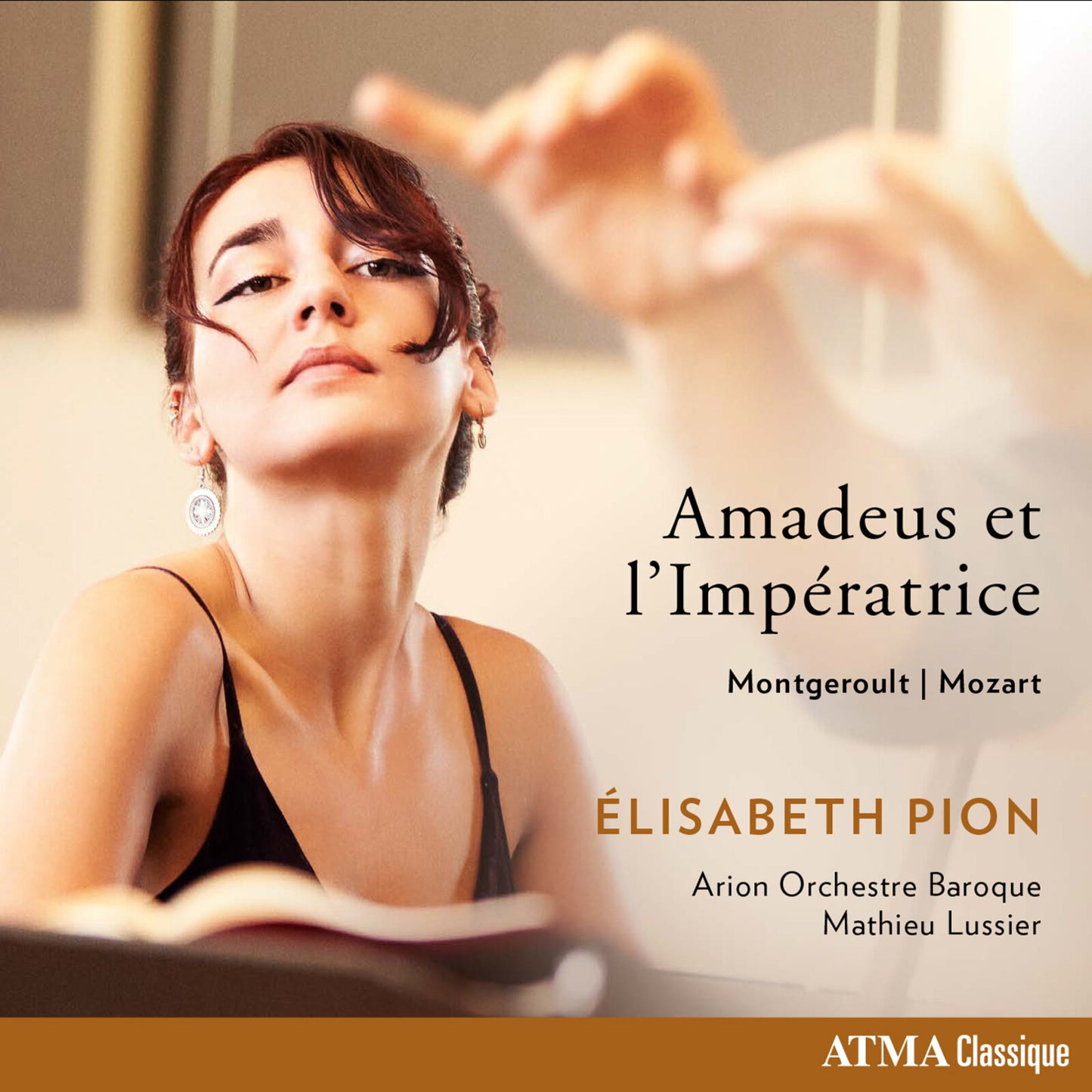 CD cover featuring Elisabeth Pion, a portrait in warm tones.