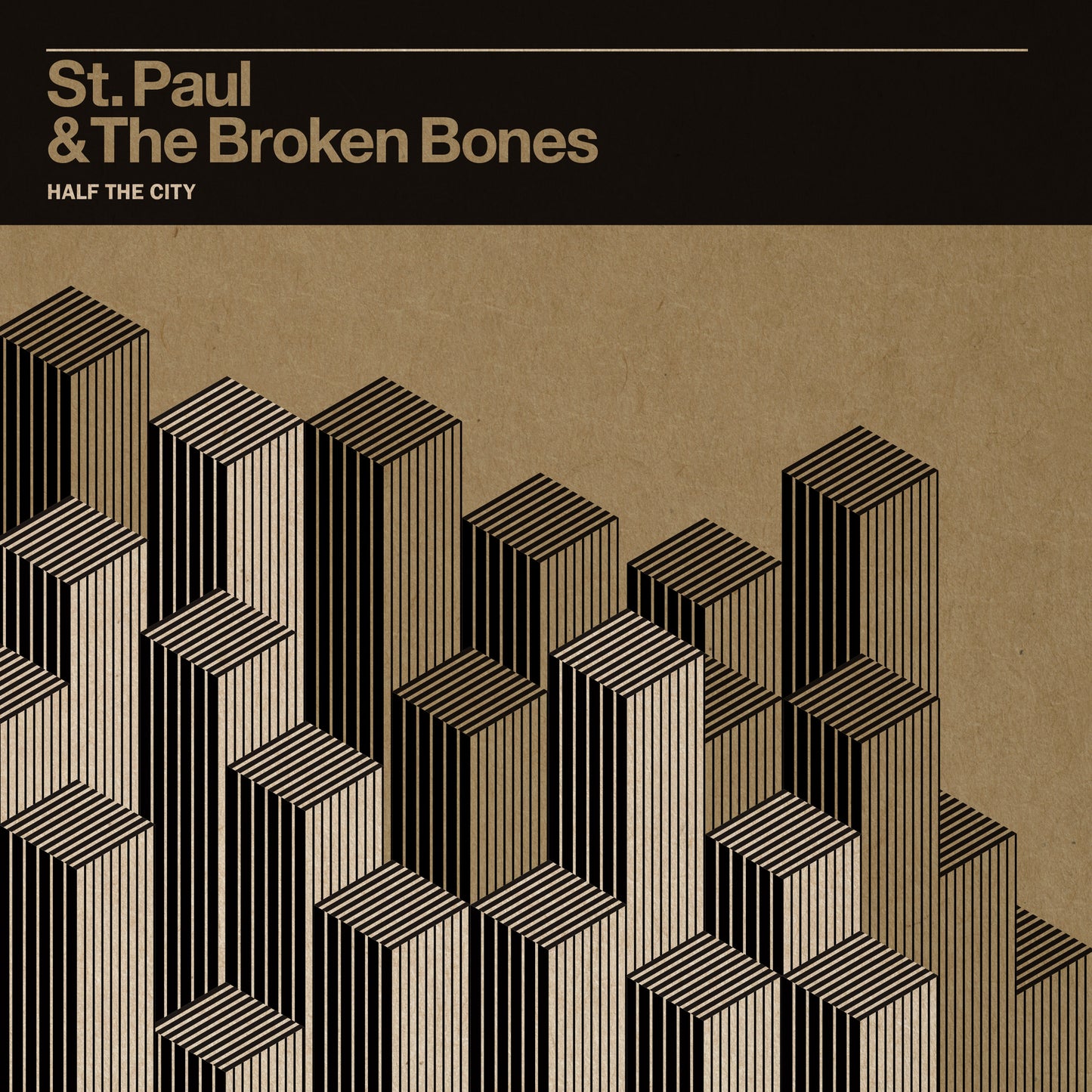 Album cover for St. Paul & The Broken Bones, featuring abstract city skyline.