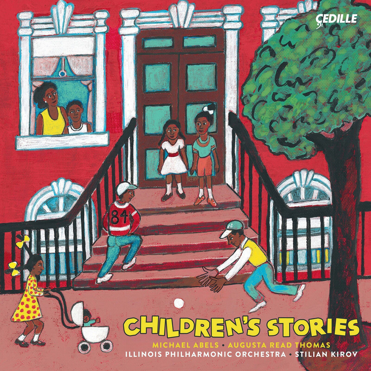 CD cover: colorful illustration of children playing on a porch.