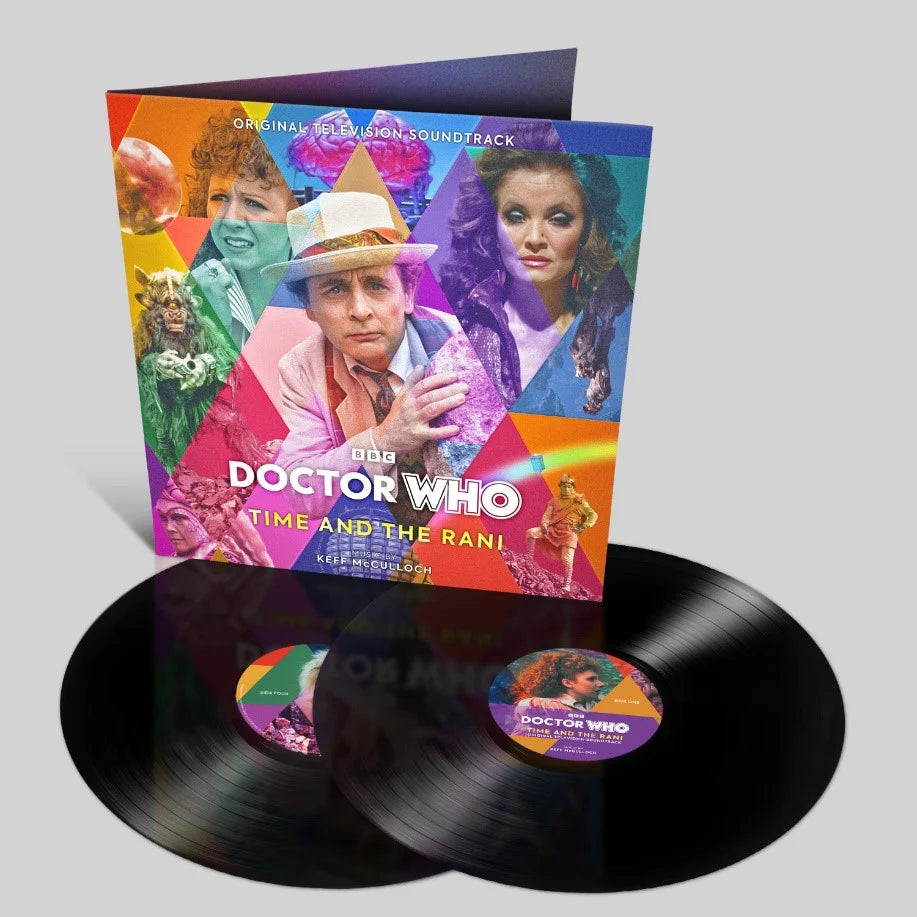 Doctor Who "Time and The Rani" vinyl soundtrack album with cover art.