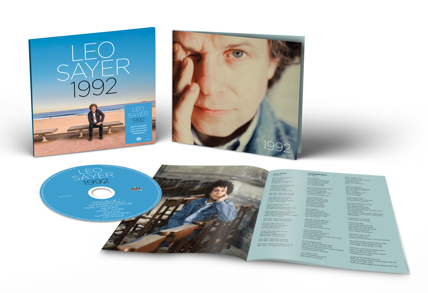 Leo Sayer's 1992 CD cover, booklet, and disc with song lyrics.