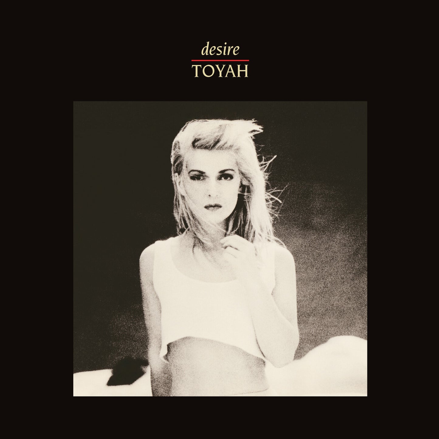 Toyah album cover, black and white portrait of a woman.
