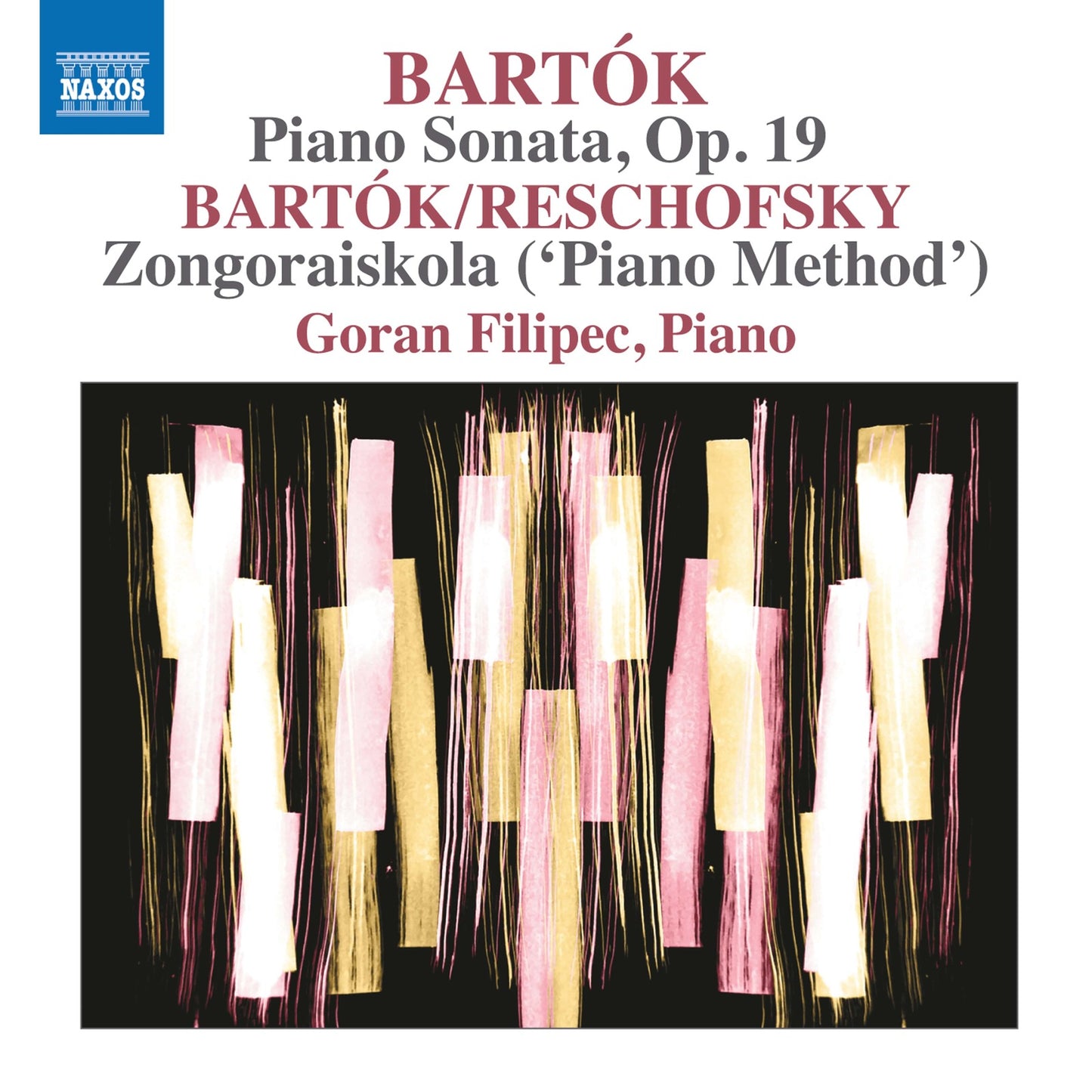 CD cover for Goran Filipec performing Bartók’s Piano Sonata, Op. 19.