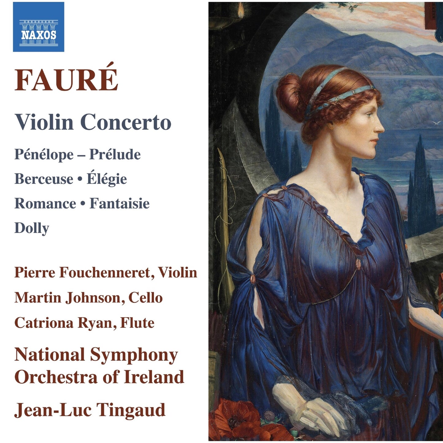 CD cover for Faure’s Violin Concerto featuring a classical painting.