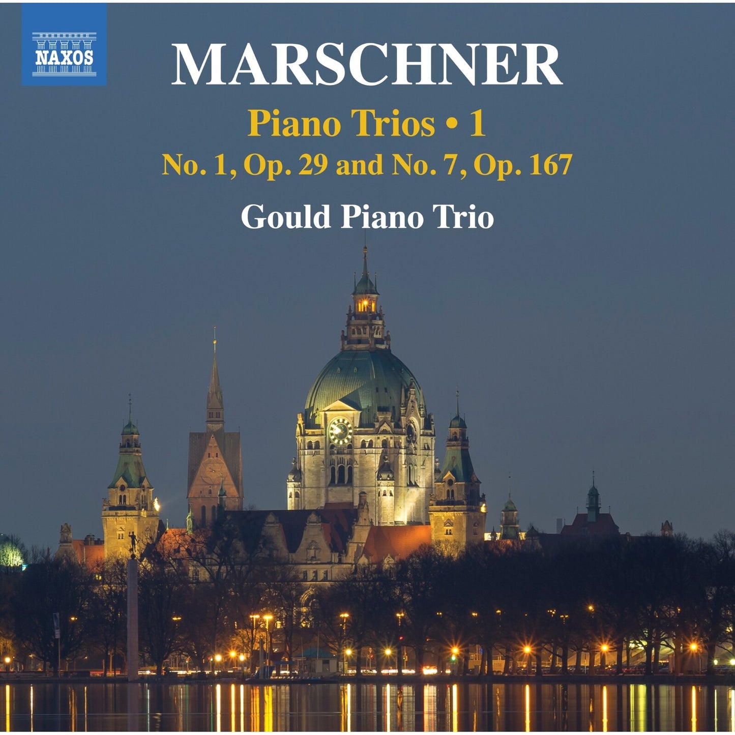 CD cover for Marschner Piano Trios Vol. 1 by the Gould Piano Trio.