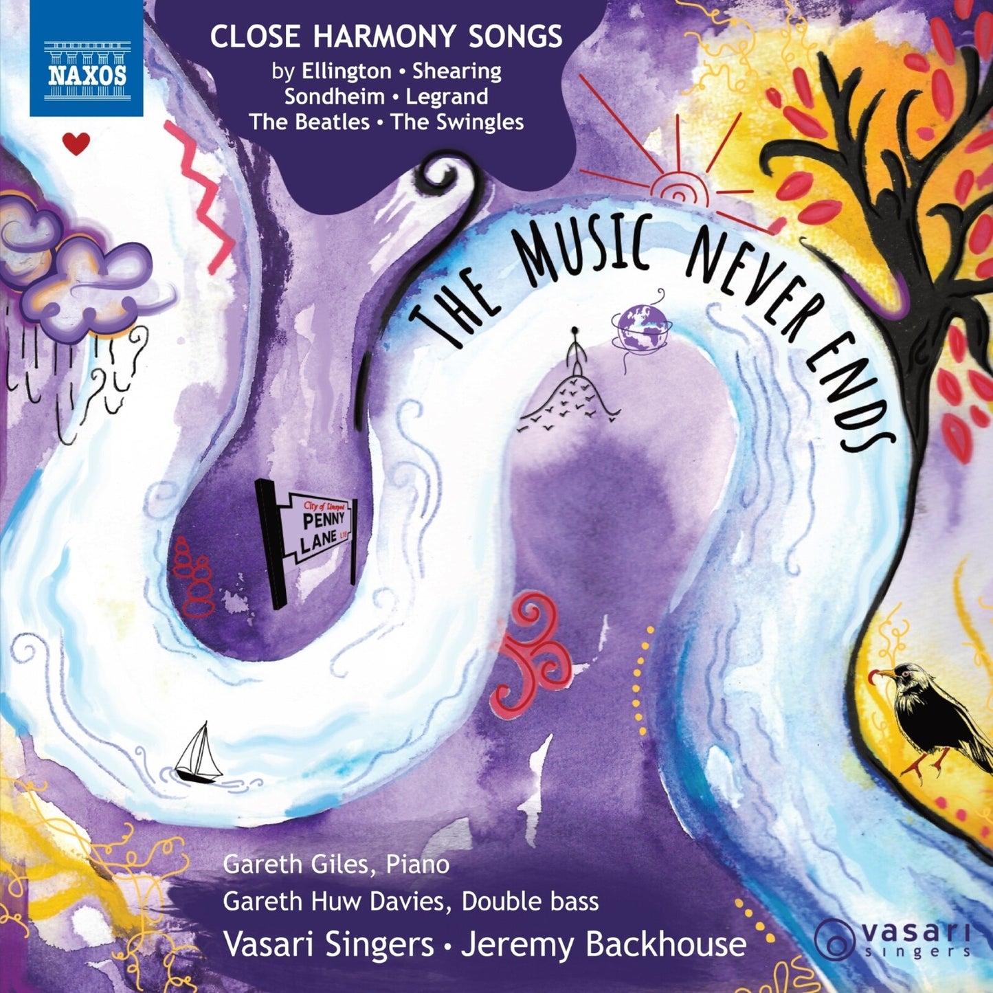 CD cover: colorful illustration of a swirling, dreamlike tunnel with a bird.