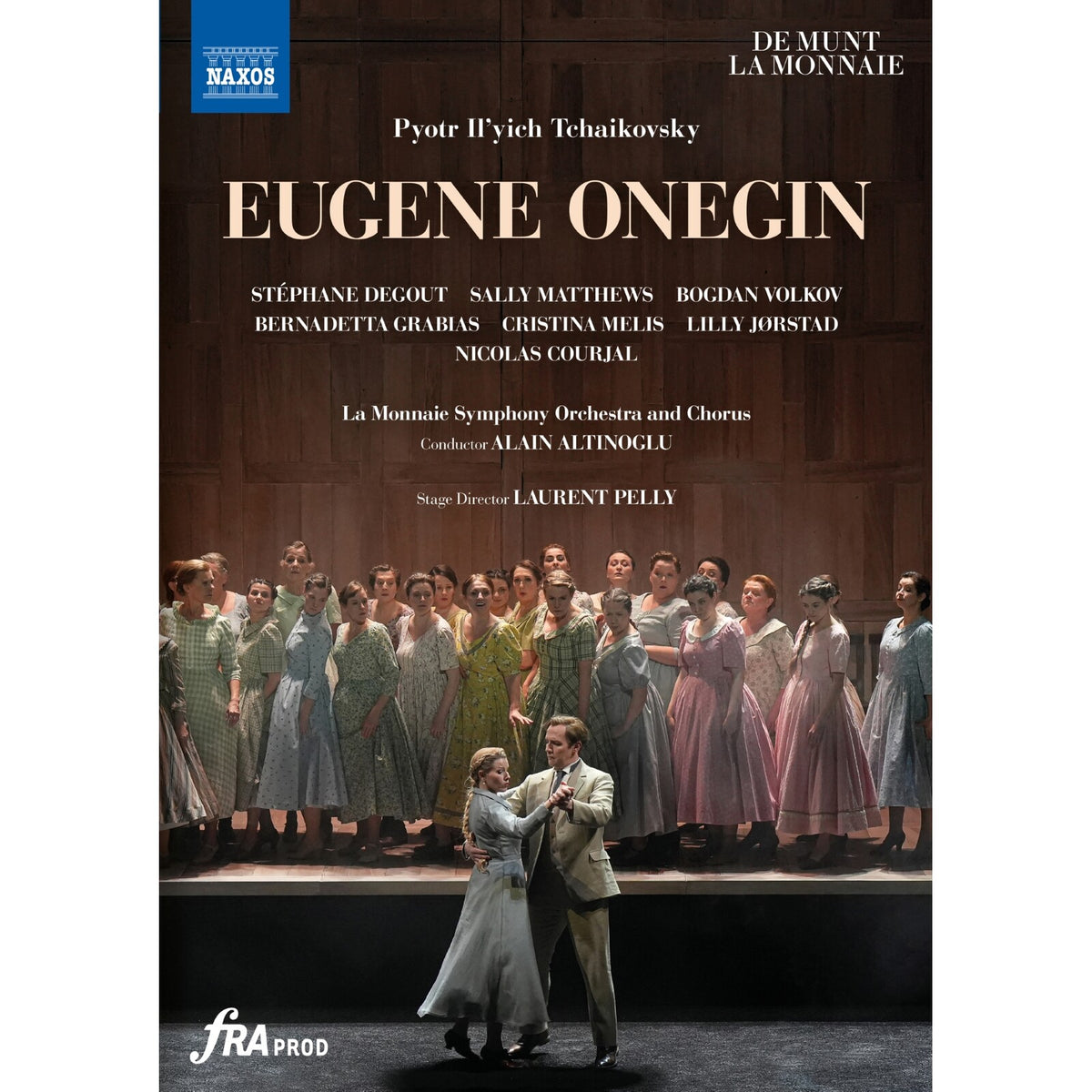 DVD cover for Tchaikovsky’s *Eugene Onegin* opera with performers listed.