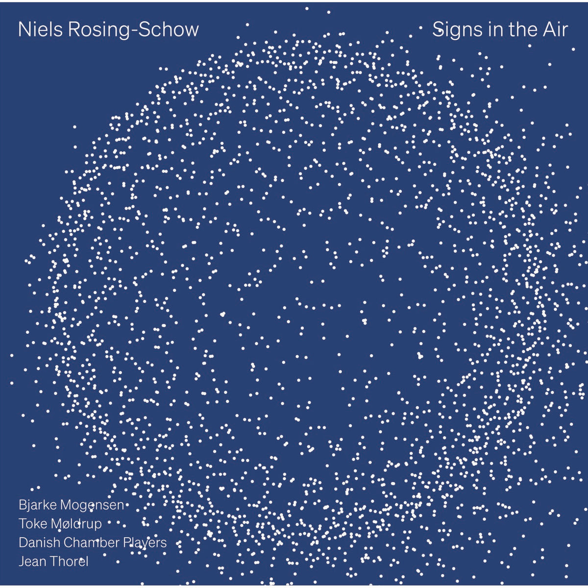 CD cover: blue background with a swirling pattern of white dots.