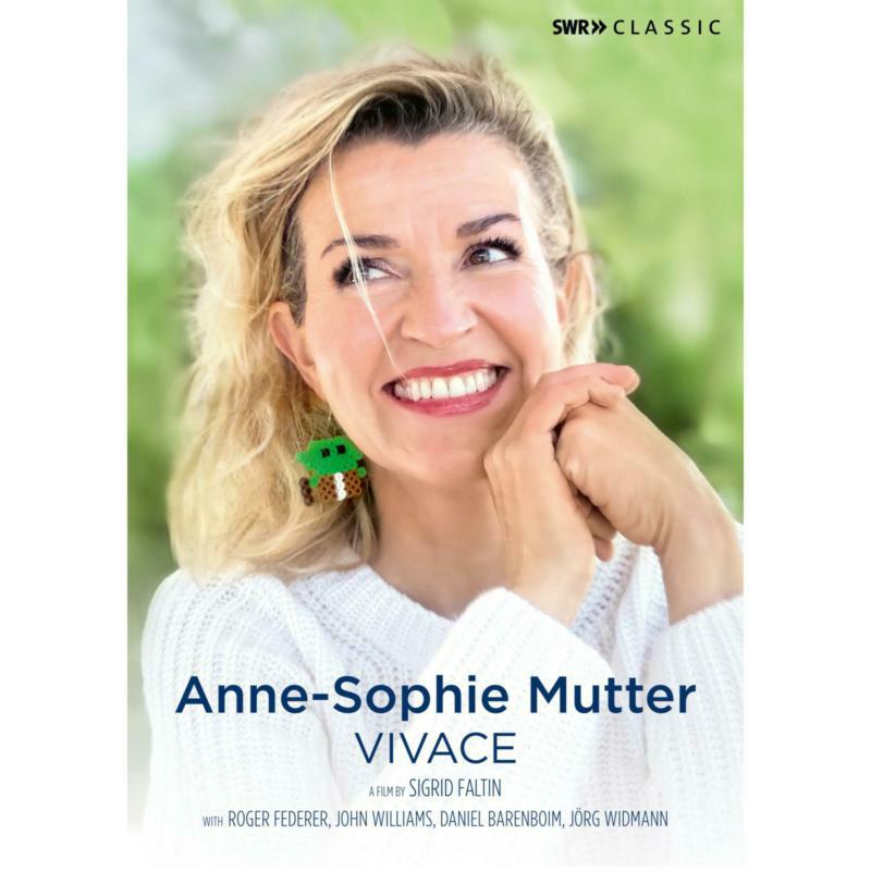 DVD cover featuring violinist Anne-Sophie Mutter with blurred background.