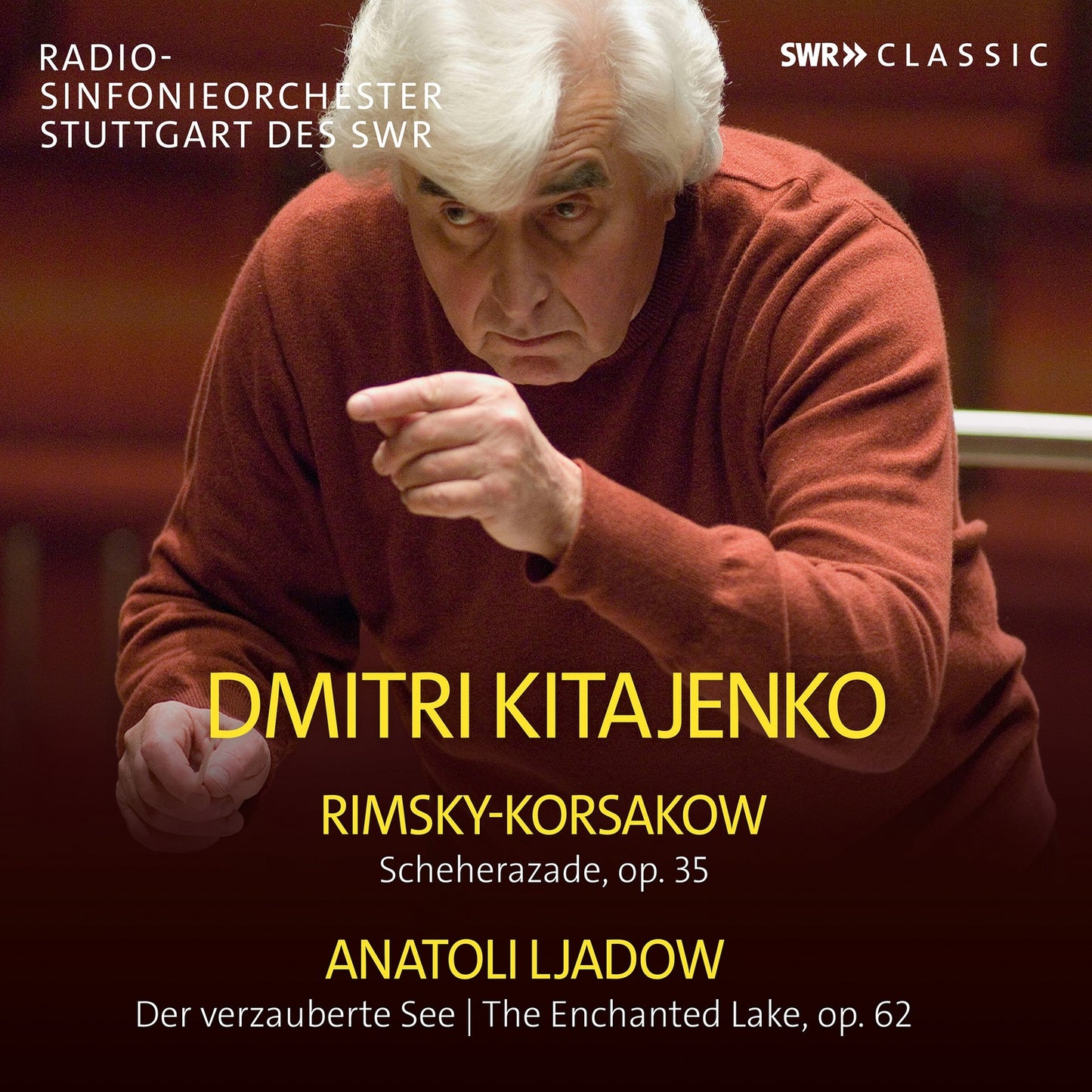 CD cover featuring conductor Dmitri Kitajenko in a red jacket.