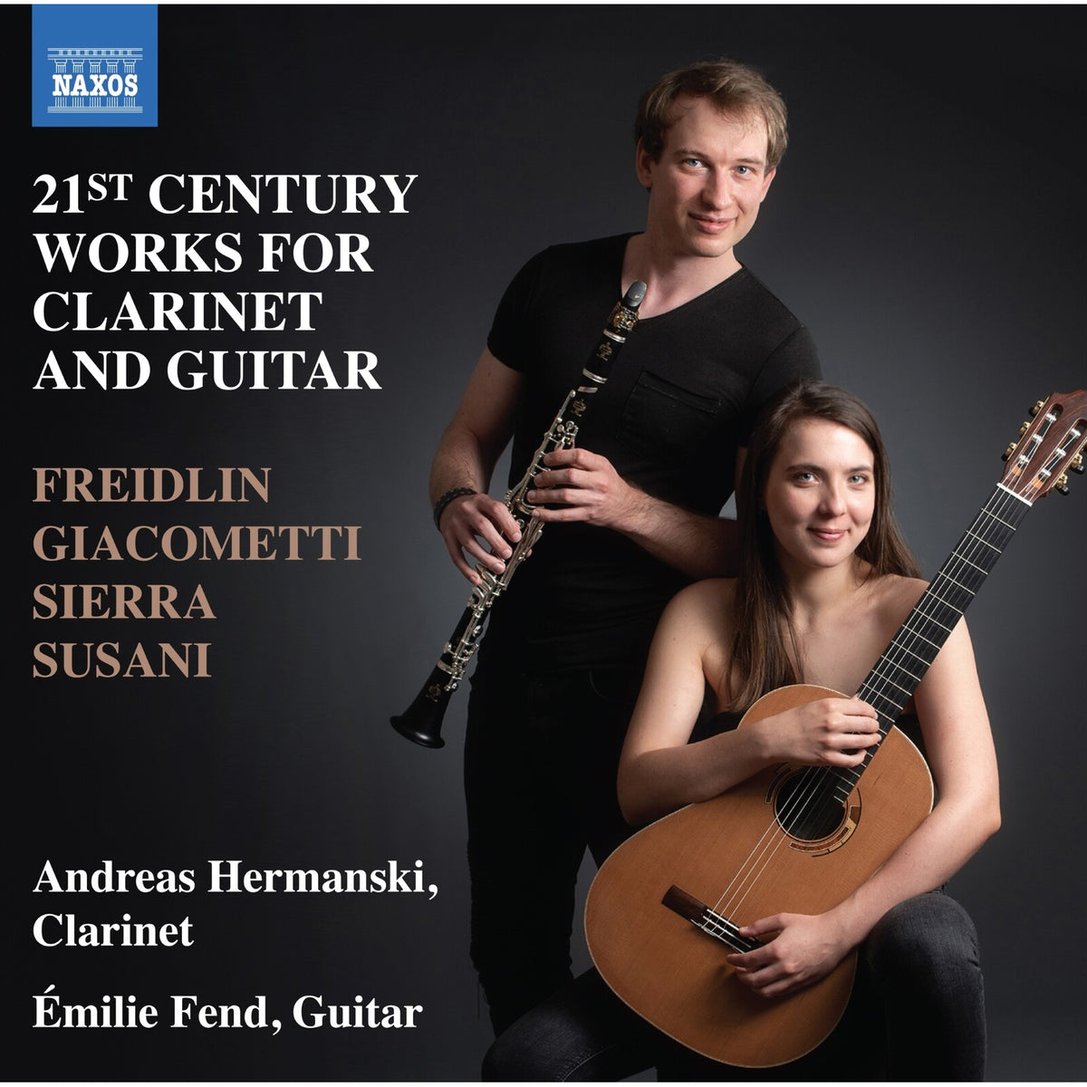 CD cover featuring musicians with clarinet and acoustic guitar.