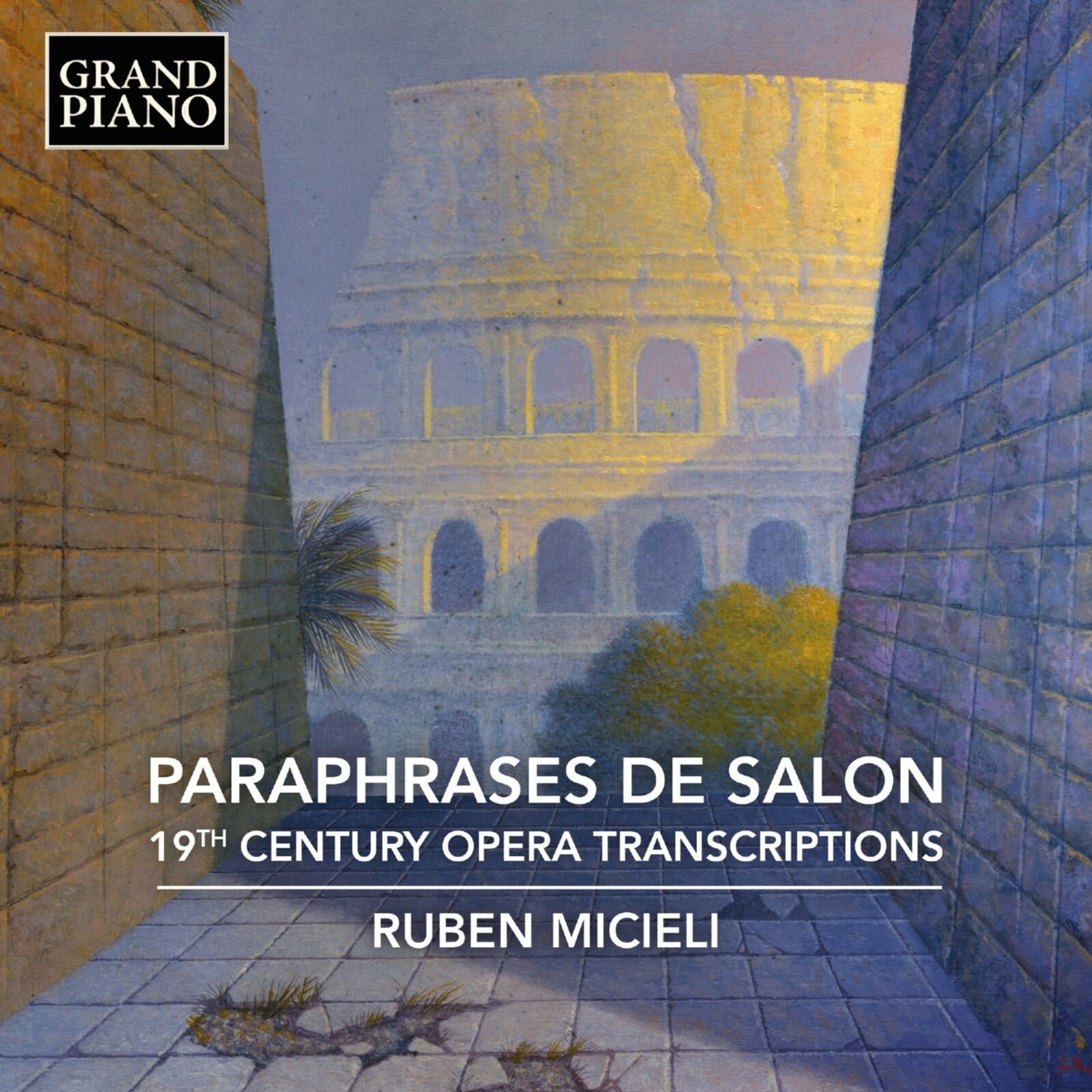 CD cover: painting of a classical building with text “Paraphrases De Salon”.