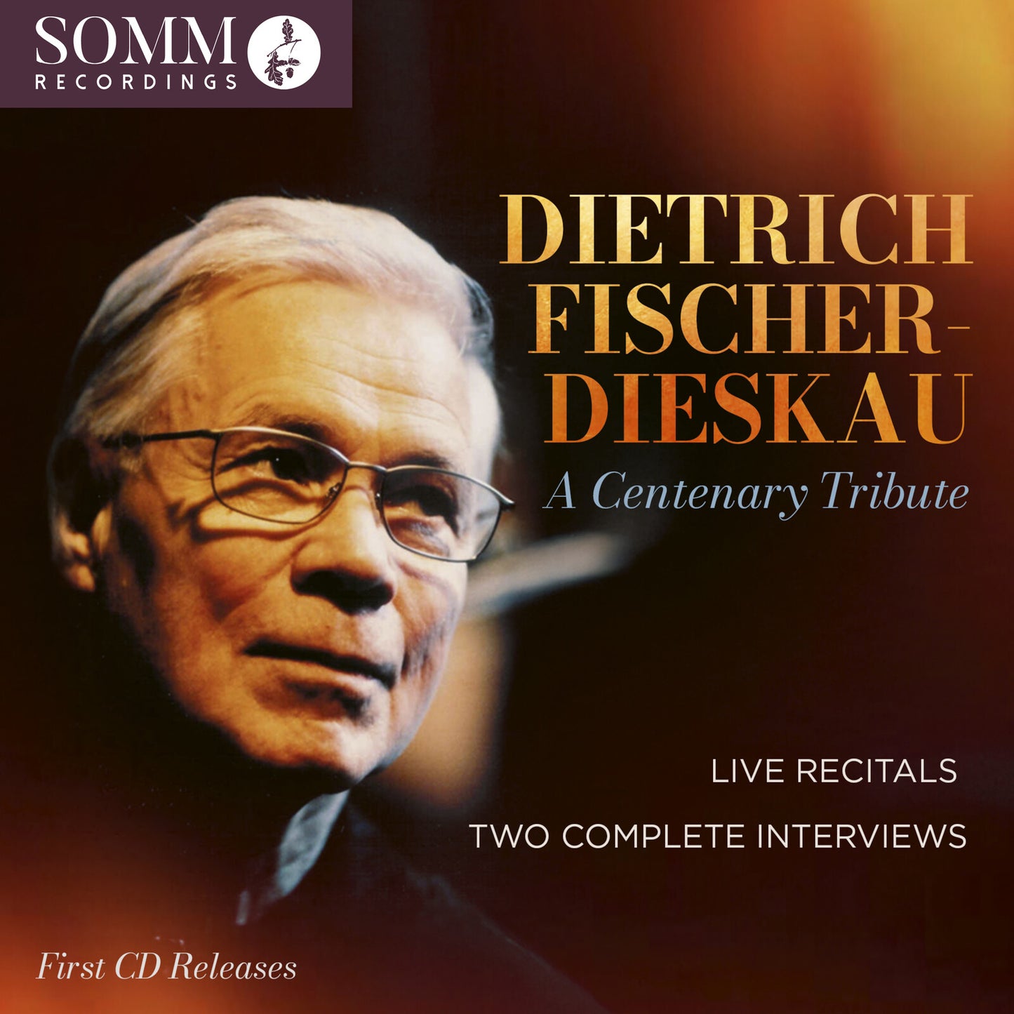CD cover featuring a portrait of Dietrich Fischer-Dieskau in glasses.