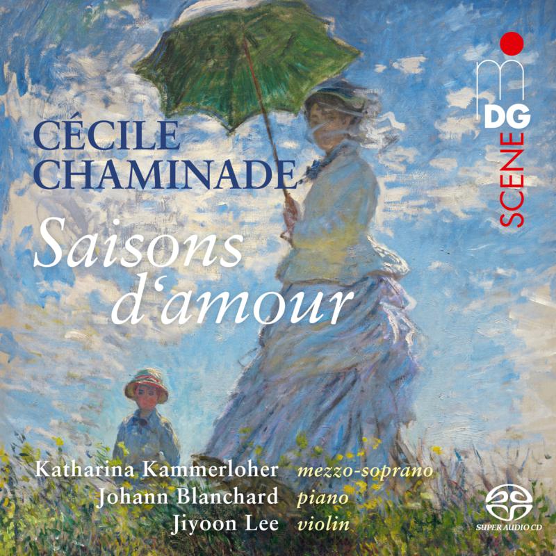 CD cover: woman with parasol in impressionistic landscape, text details.