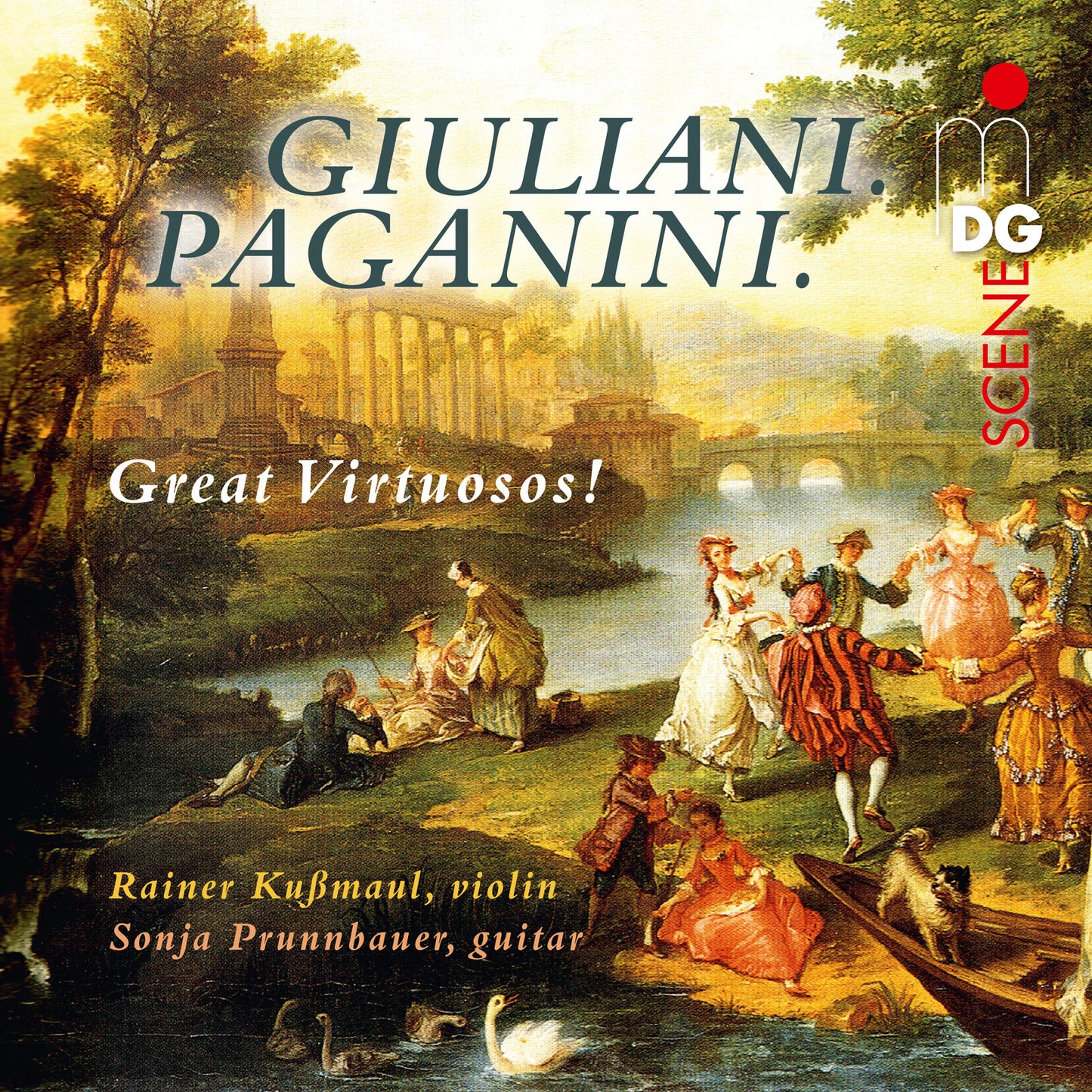 CD cover: classical painting of musicians in a park scene.