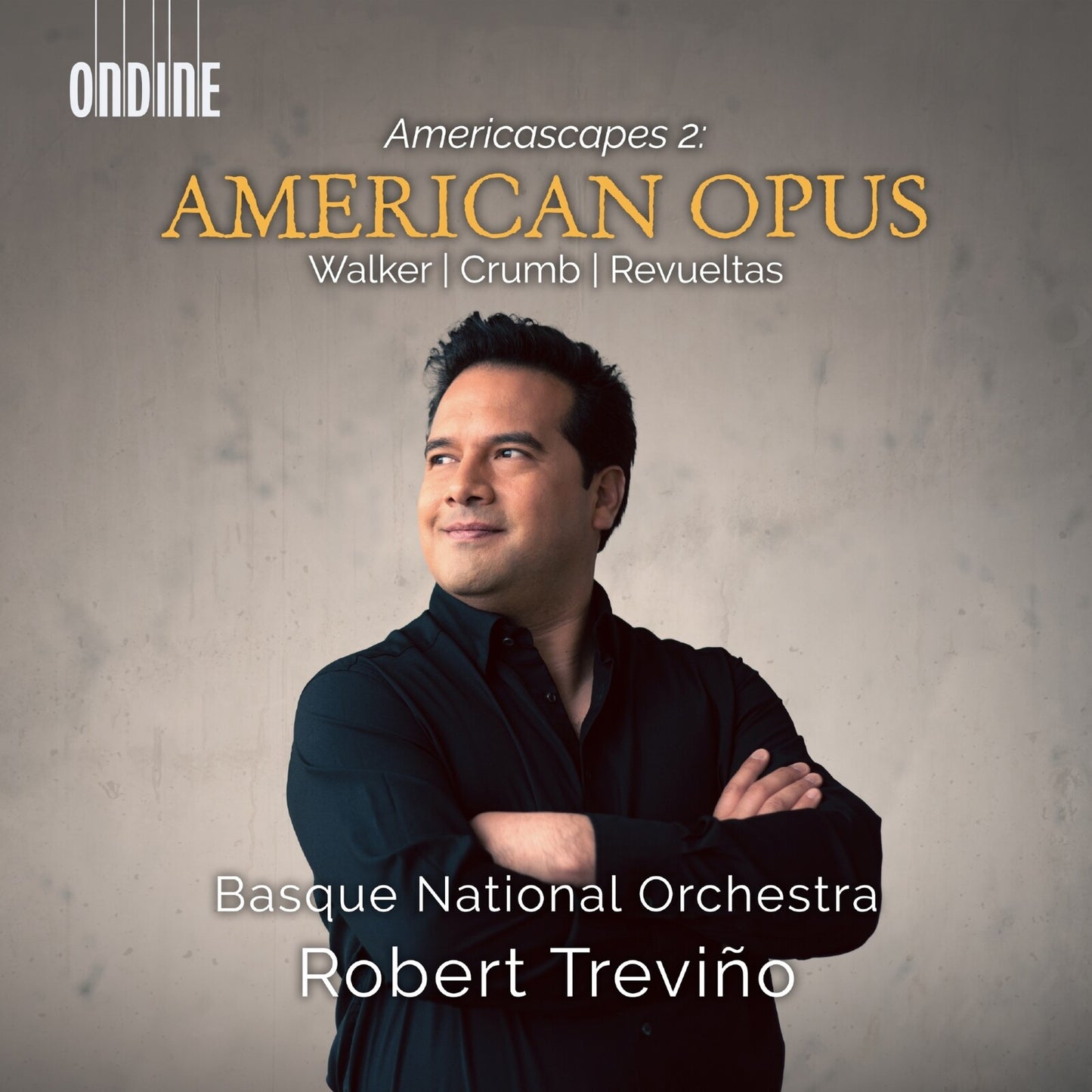 CD cover featuring Robert Treviño and the Basque National Orchestra.