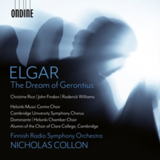 CD cover for Elgar’s “The Dream of Gerontius” with blurred figures.