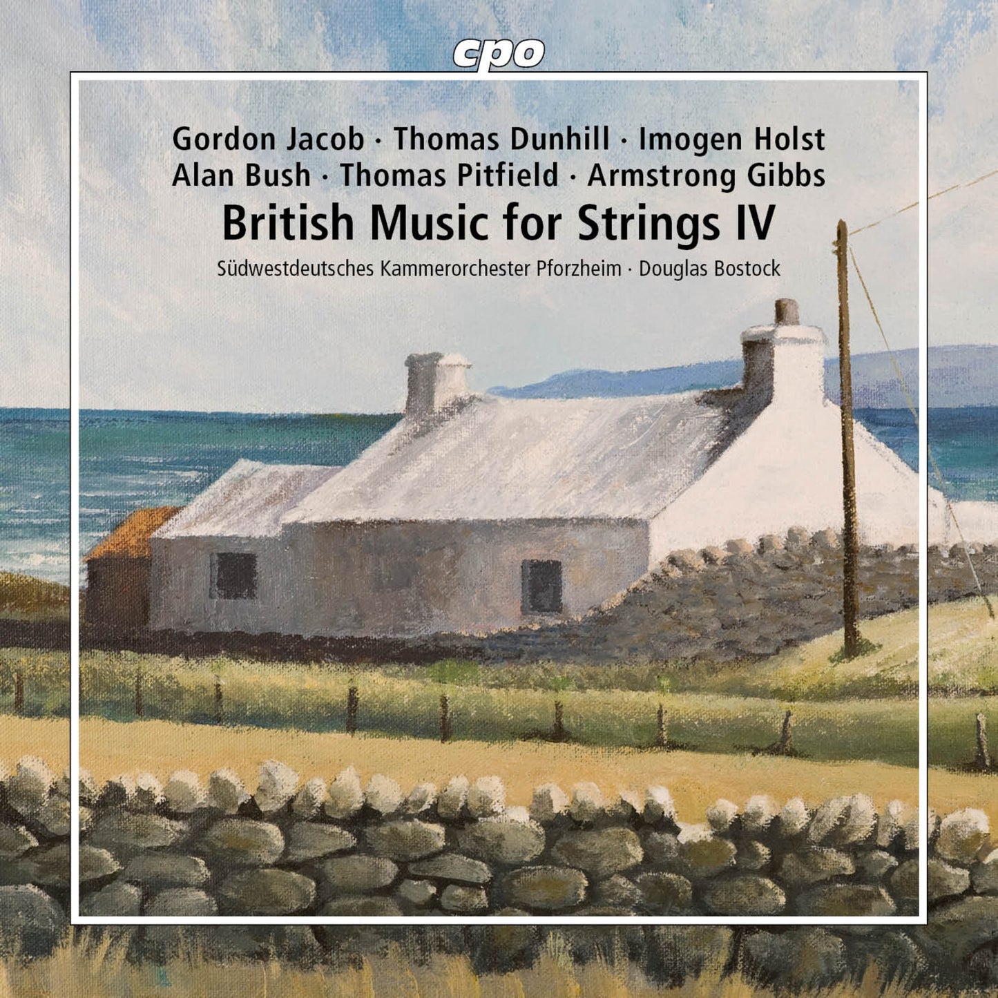 CD cover: stone cottage landscape, text listing composers and title.