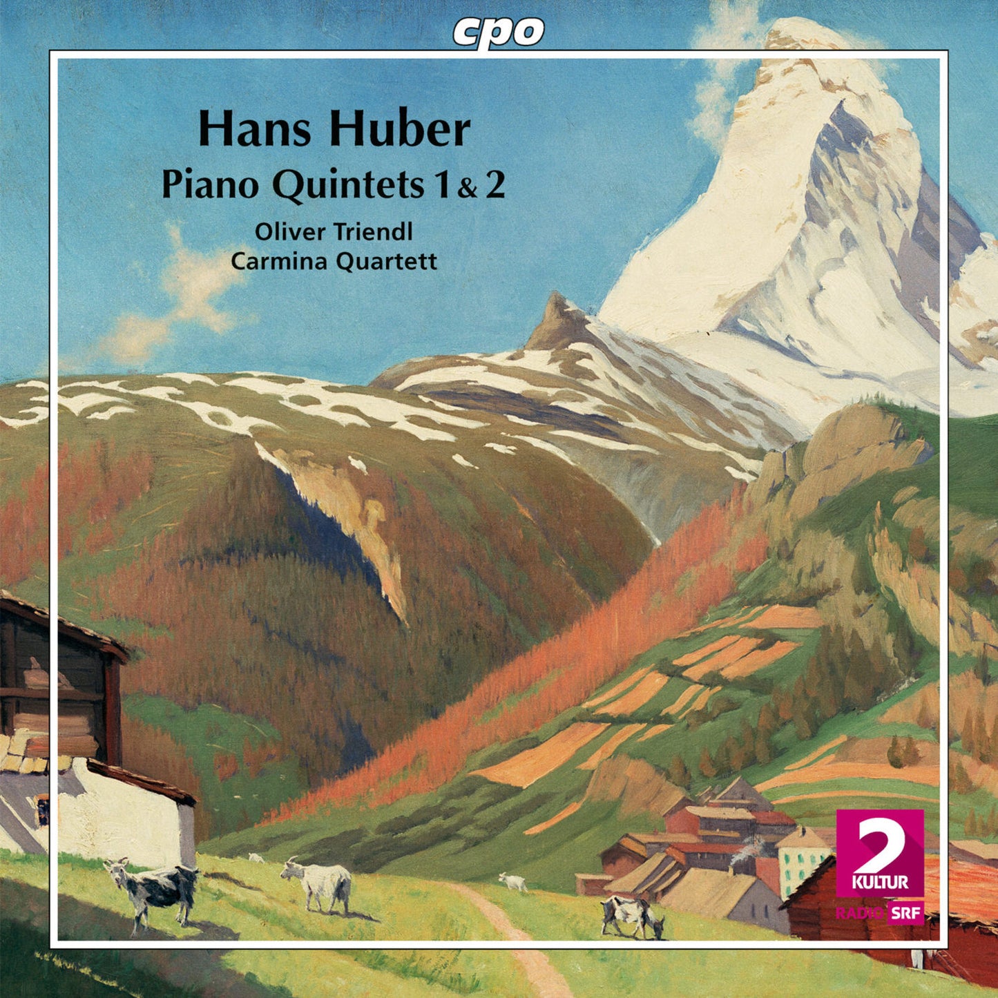 CD cover: mountain landscape with farm building and grazing animals.