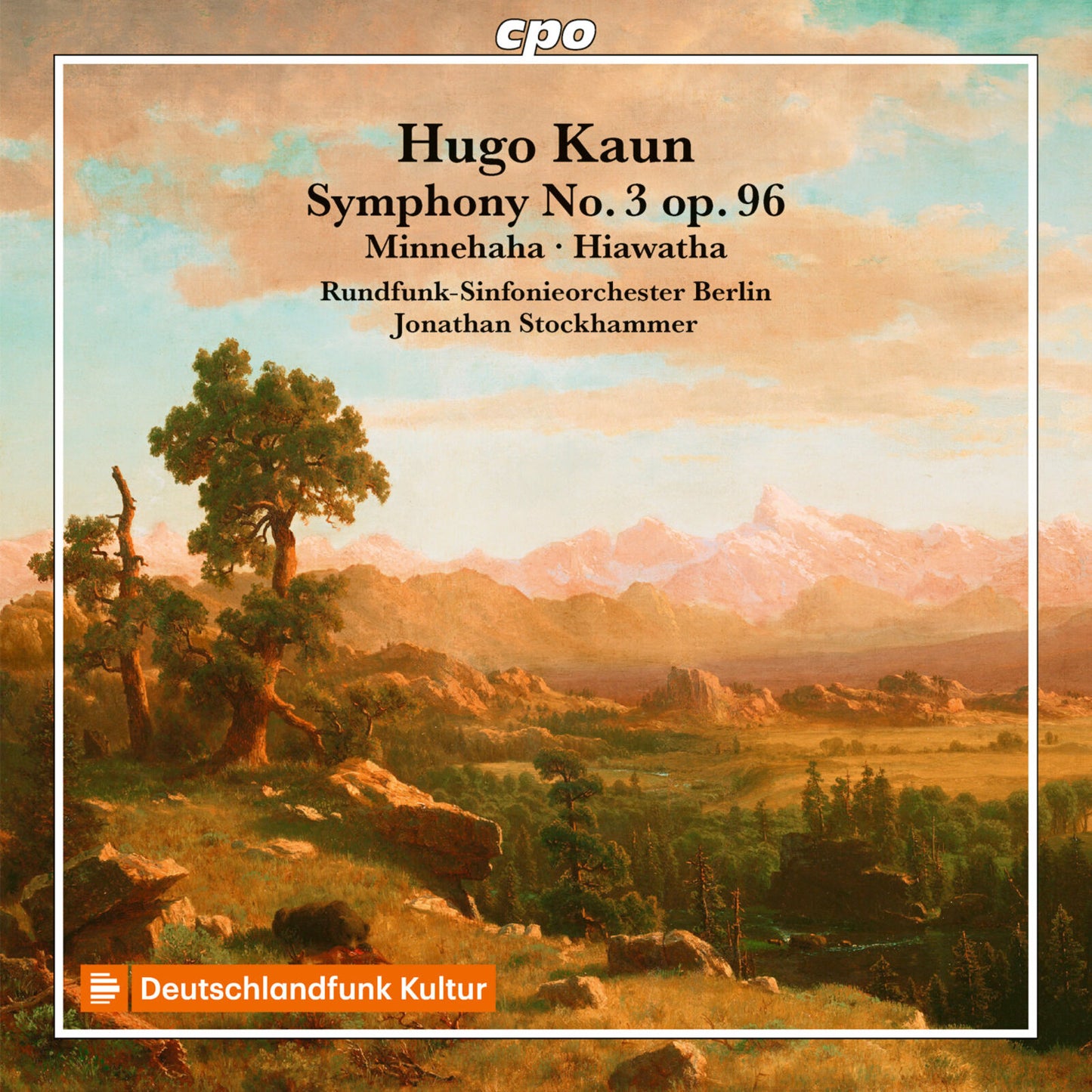 CD cover: landscape painting with trees, text "Hugo Kaun Symphony No. 3 op. 96".