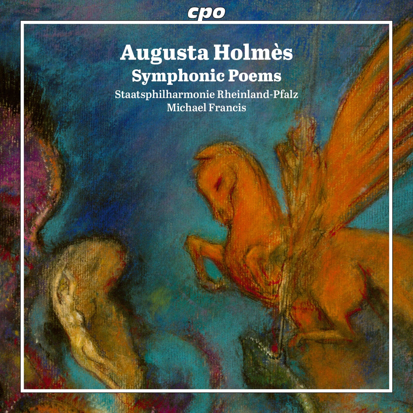 CD cover for Augusta Holmès’ Symphonic Poems, featuring abstract art.