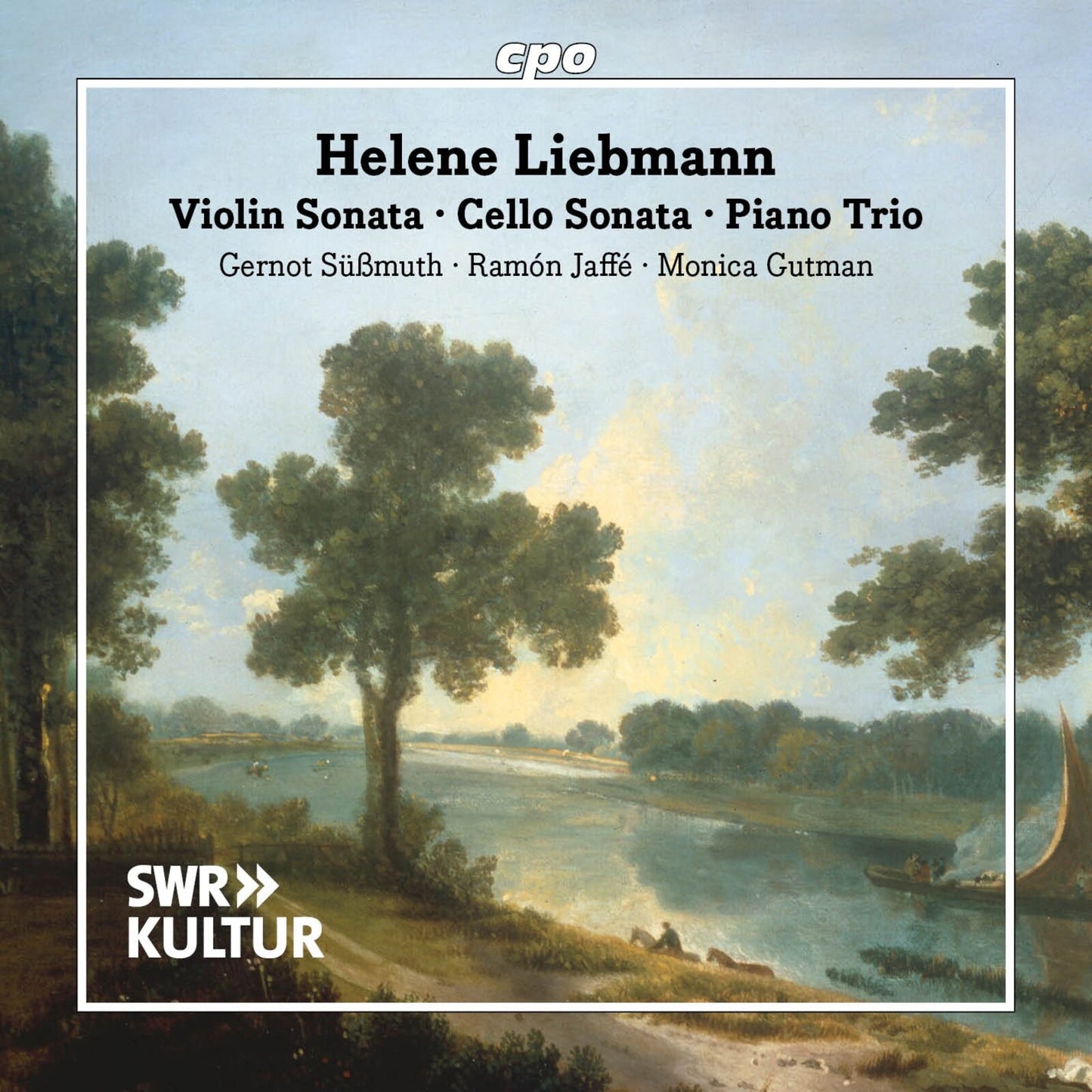 CD cover featuring a landscape painting and text listing composers and performers.